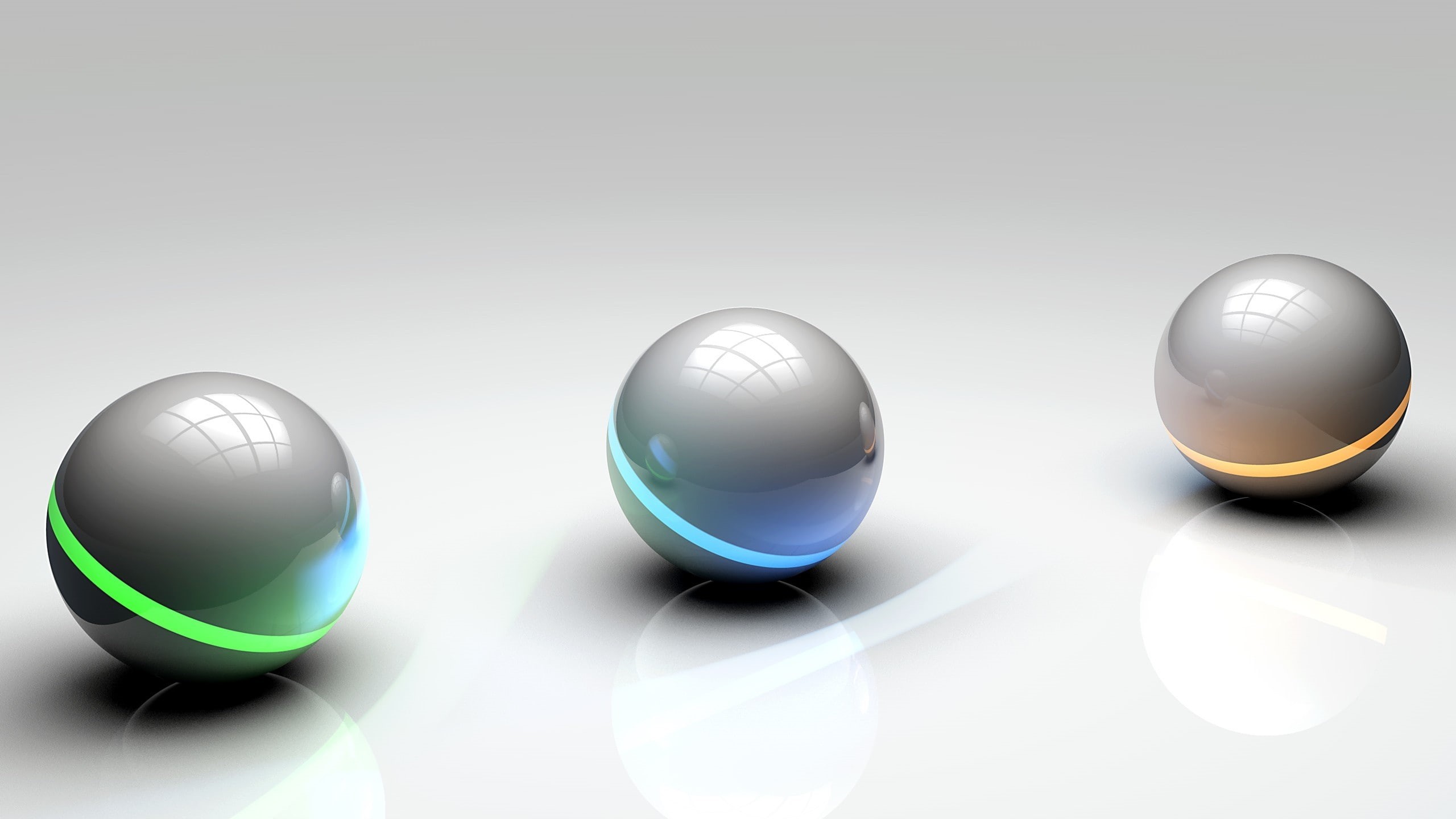 white background, three dimensional, reflection, globe - man made object, indoors, copy space, Streamlined, no people, Three, cut out, Balls, crystal ball, HD Wallpaper