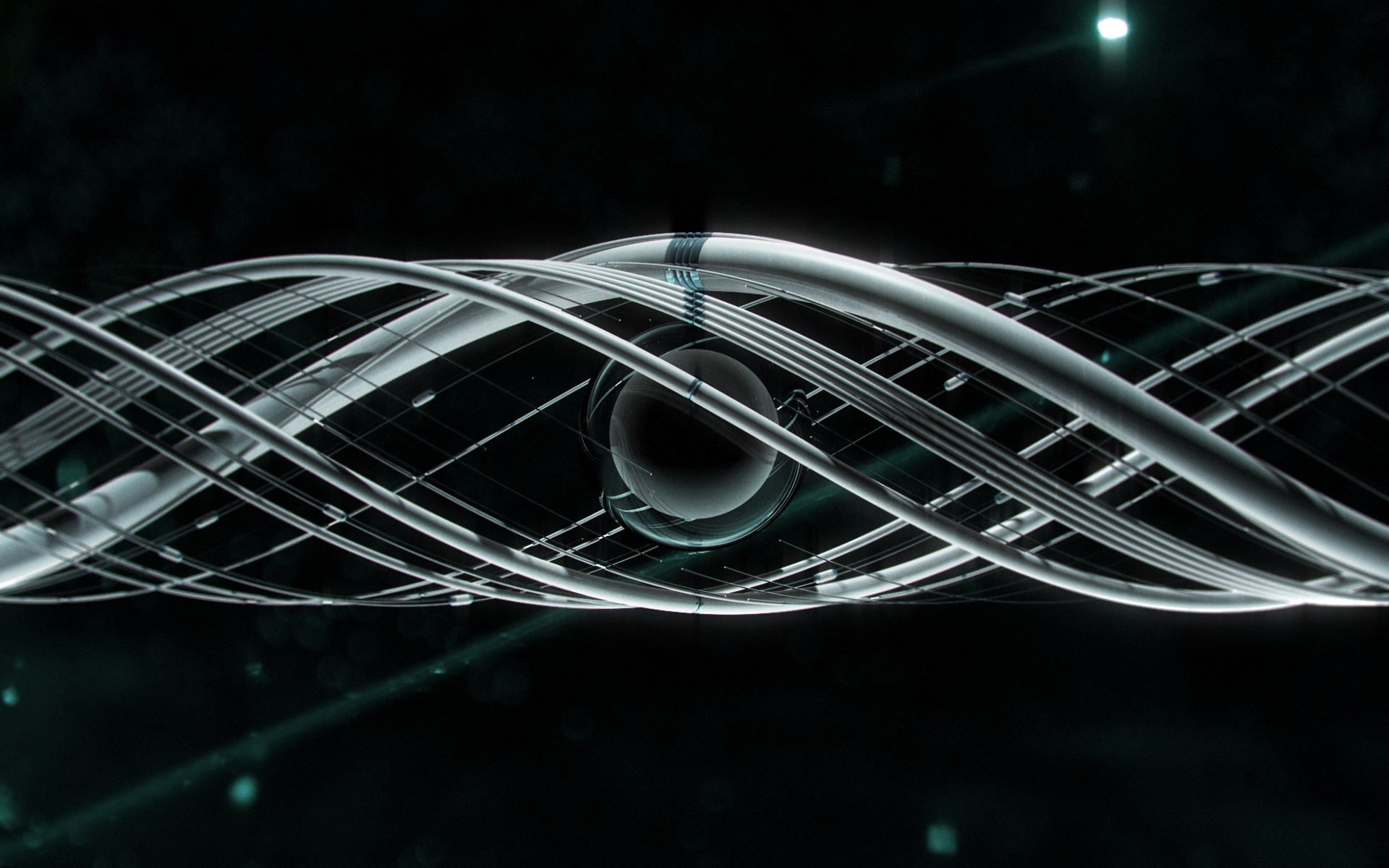 strands, digital/artwork, illustration, abstract, silver, hd, intertwined, 1080P, HD Wallpaper