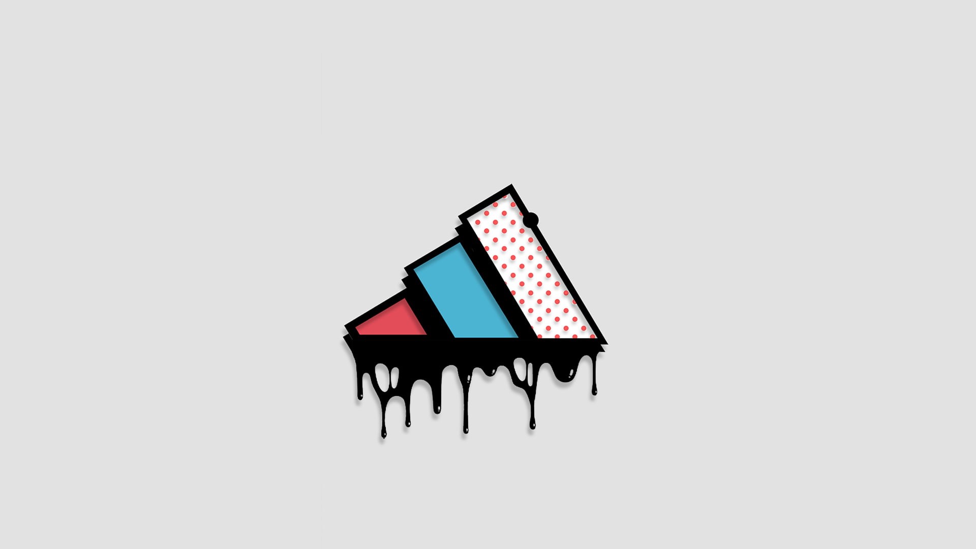 1080P, Adidas, logo, paint splatter, HD Wallpaper
