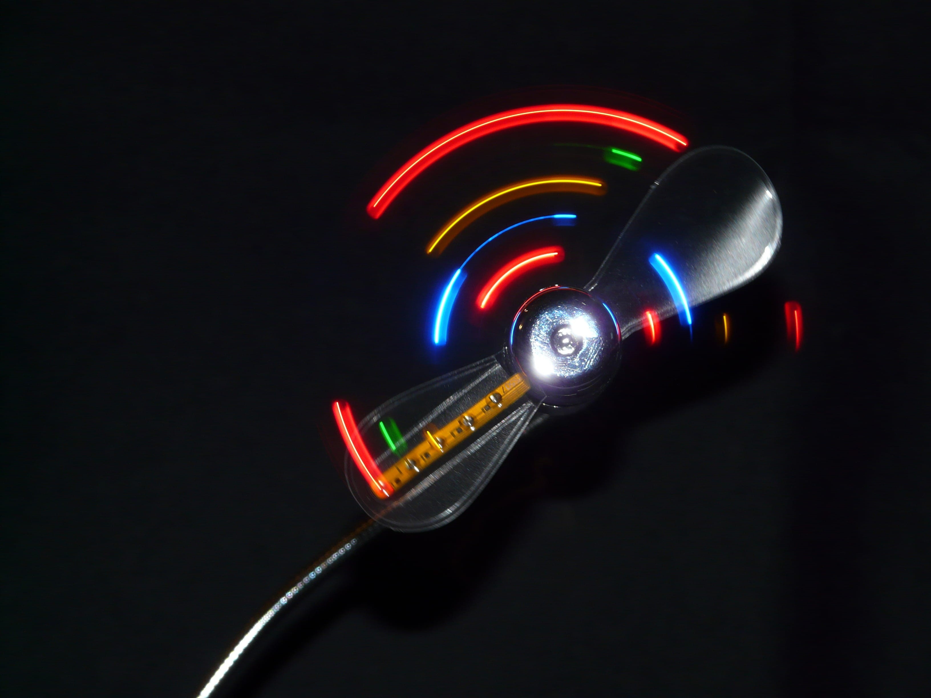 farbenspiel, dark, technology, long exposure, mouth guard, illuminated, studio shot, about, color, turn, multi colored, 2K, lighting equipment, light, HD Wallpaper