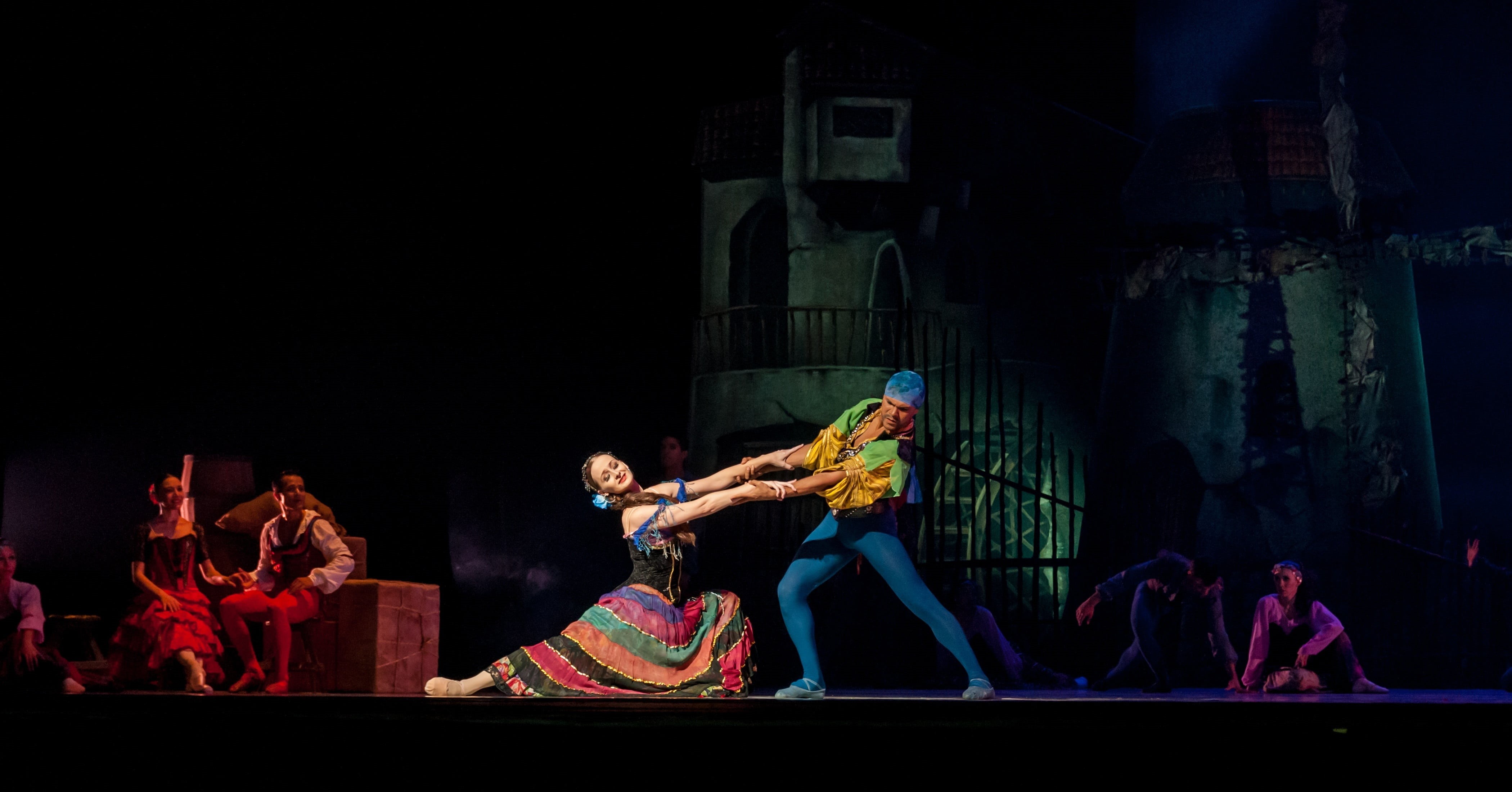 arms raised, adult, people, arts culture and entertainment, stage, stage - performance space, classical dancers, performing arts event, choreography, group of people, HD Wallpaper
