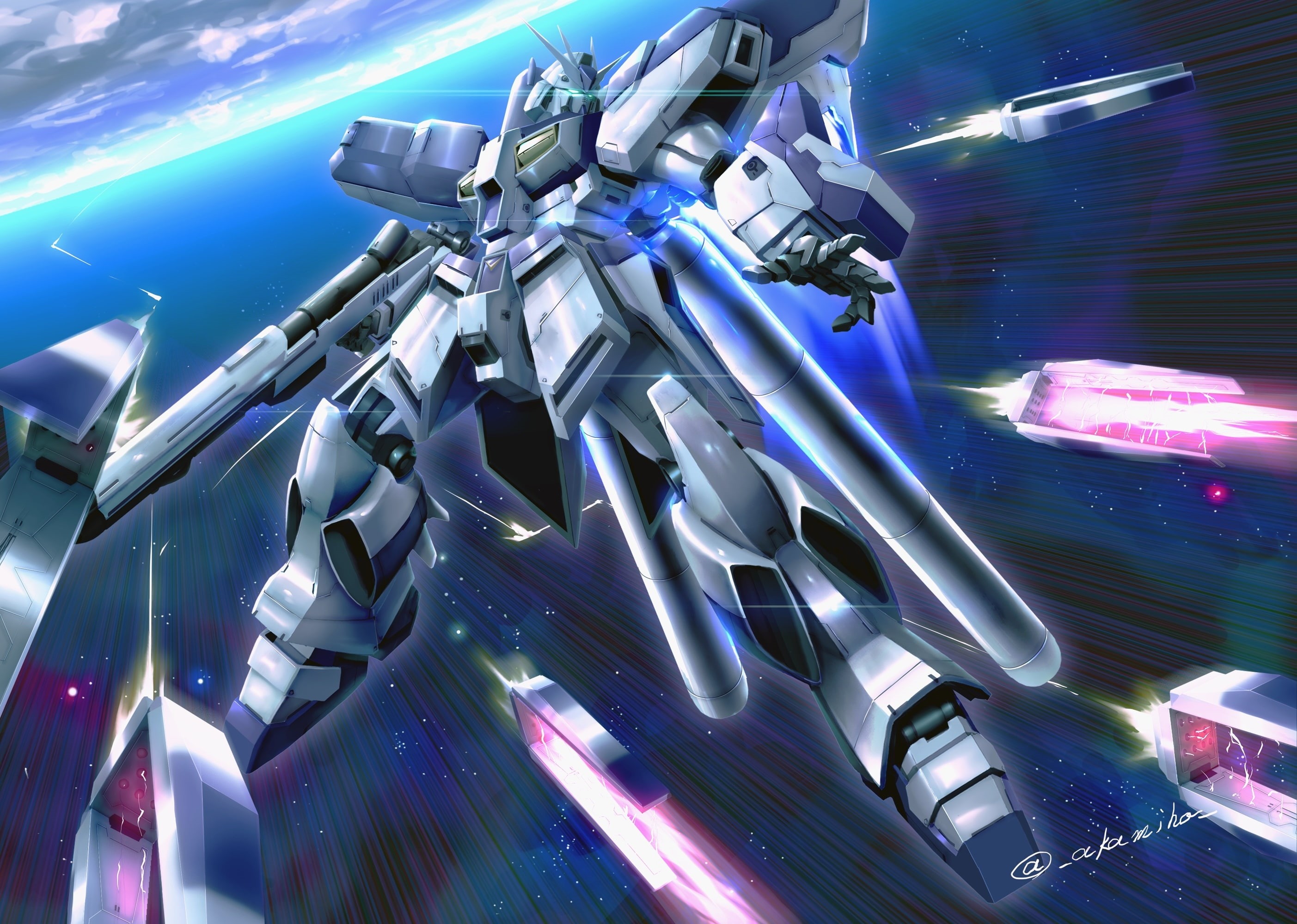 connection, Anime, 2K, light - natural phenomenon, metal, space, technology, innovation, blurred motion, human representation, communication, cyborg, artificial intelligence, HD Wallpaper