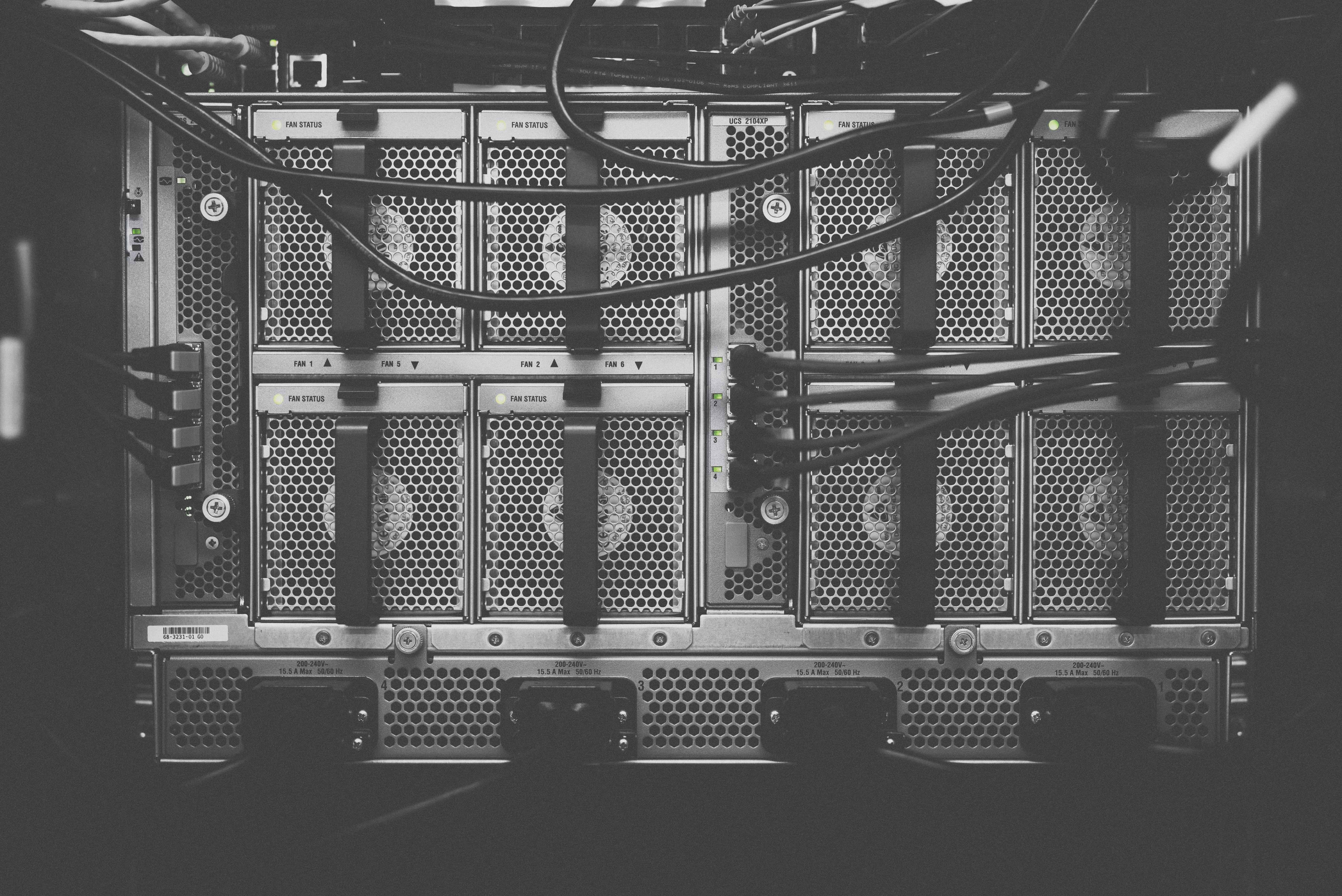 internet, cables, 5K, pattern, equipment, electricity, device, electronic, order, computer network, fan, black and white, cisco uc, security, ornate, communication, HD Wallpaper