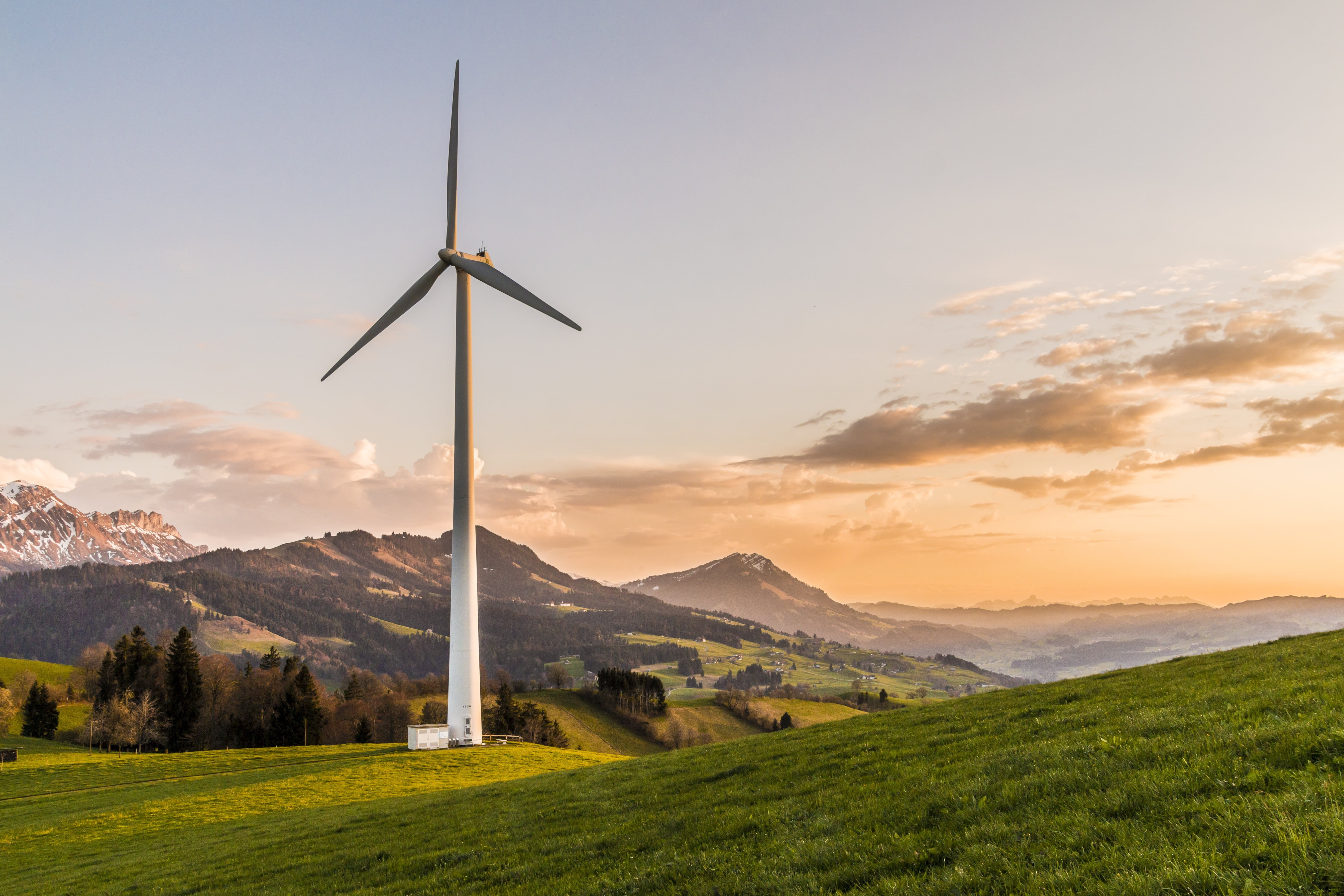 no people, landscape, 5K, nature, bernese oberland, clouds, wind, environmental conservation, sky, rural scene, new energy, electricity production, ecology, HD Wallpaper