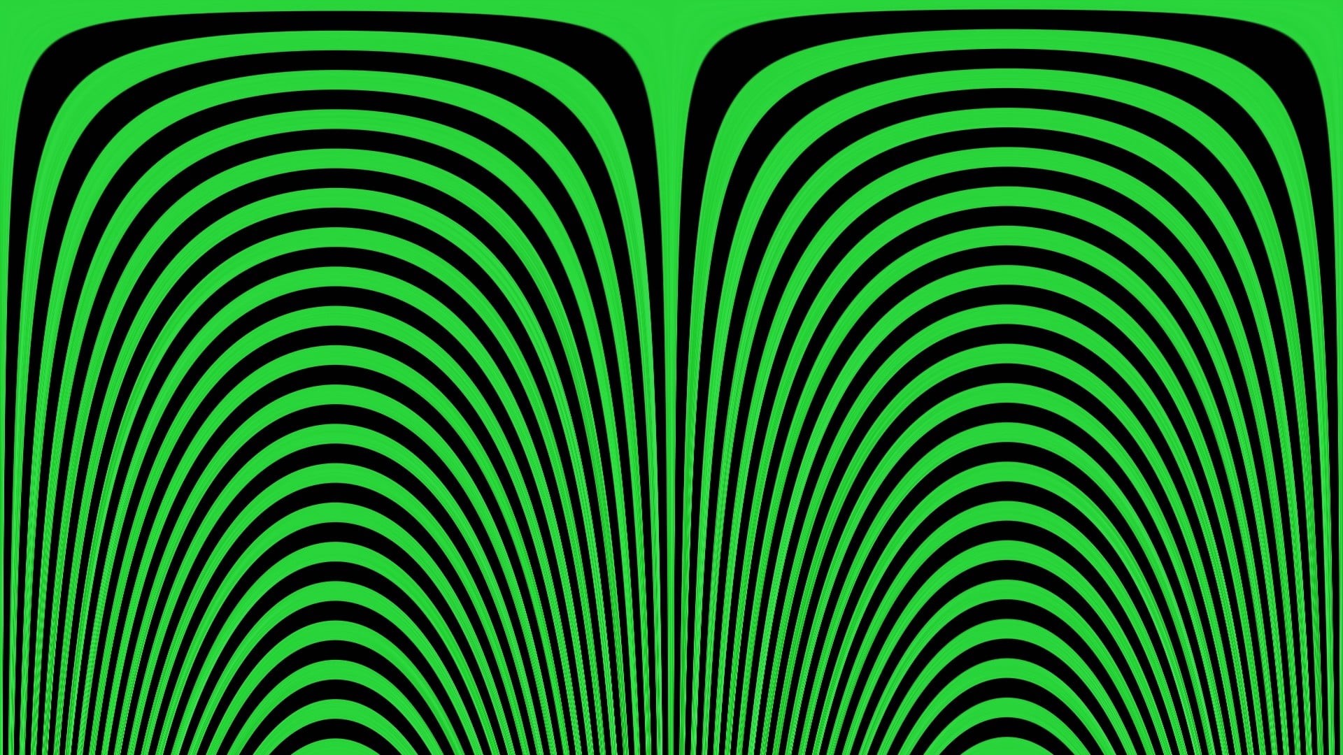 geometric Shape, shape, wave Pattern, modern, creativity, black, close-up, vector, 1080P, curve, green background, futuristic, computer Graphic, pattern, HD Wallpaper