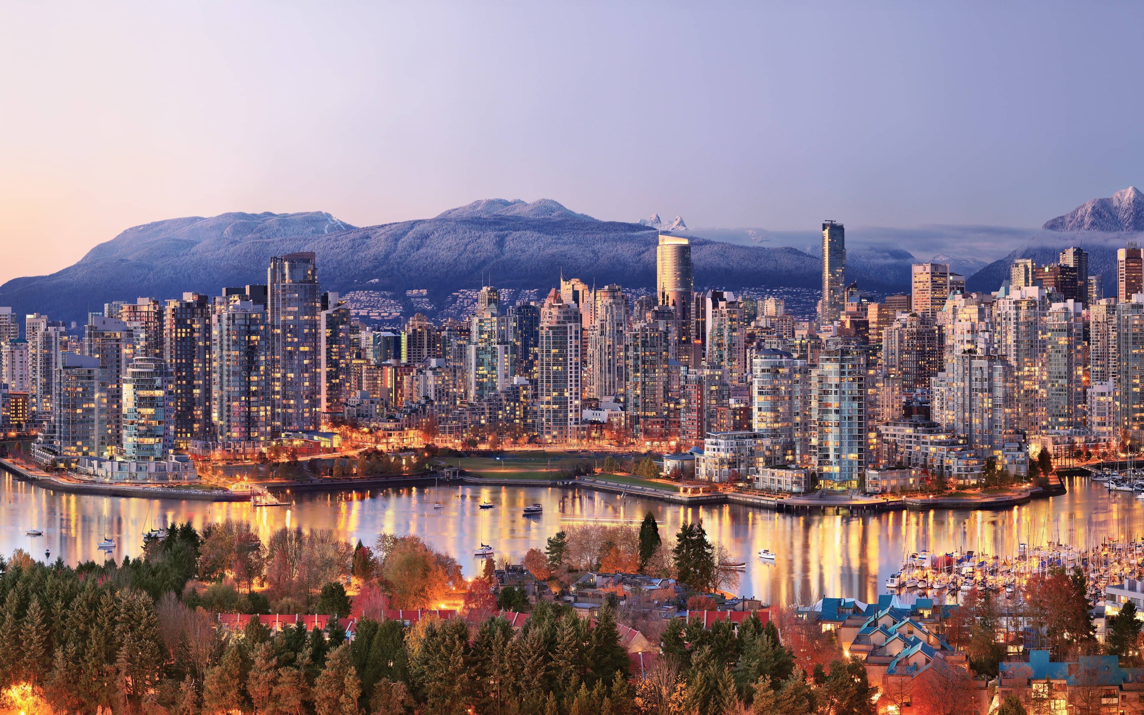 the city, Canada, 4K, Vancouver, HD Wallpaper