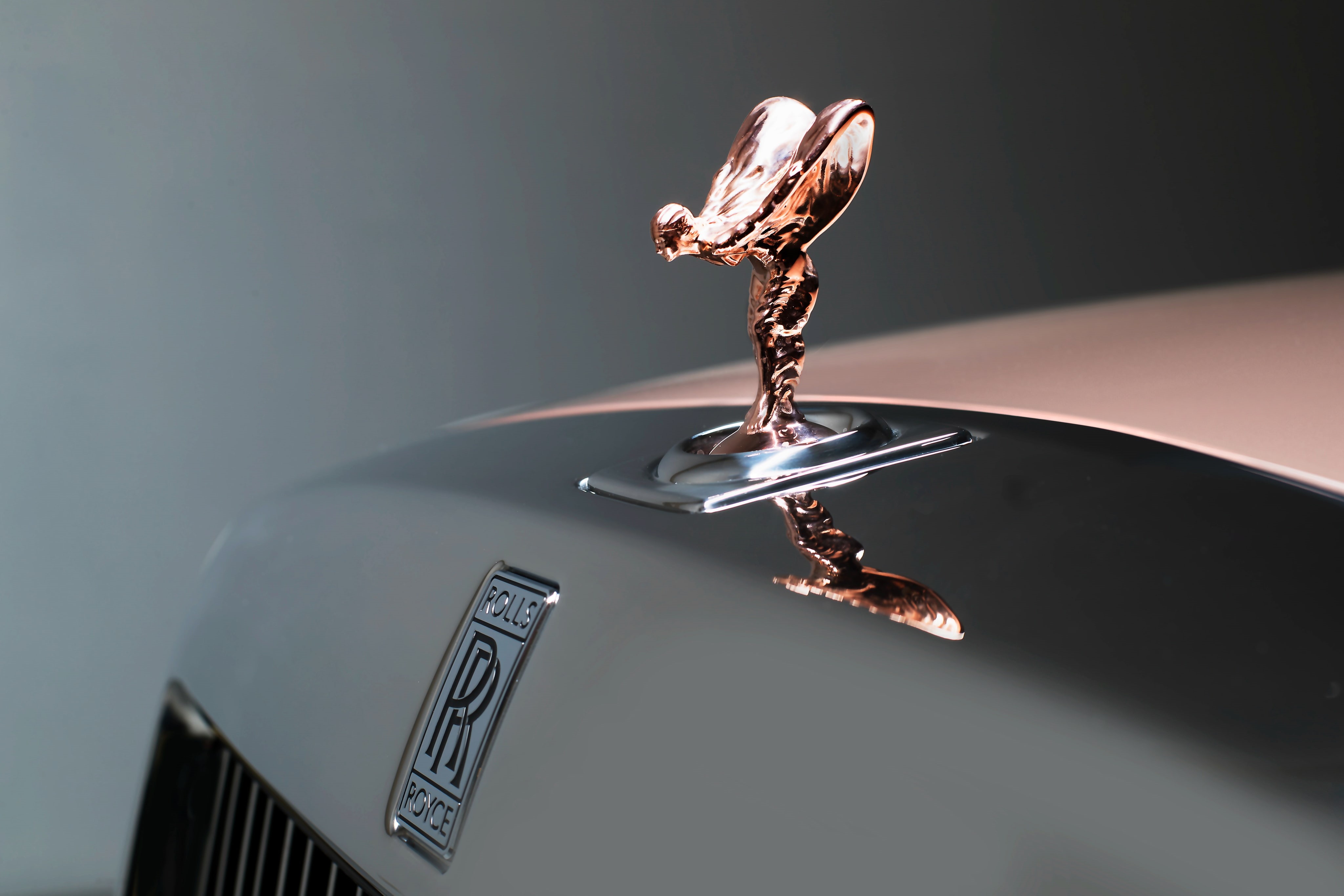 Hood ornament, Rolls-Royce Phantom EWB, 4K, Spirit of Ecstasy, 4K, HD Wallpaper
