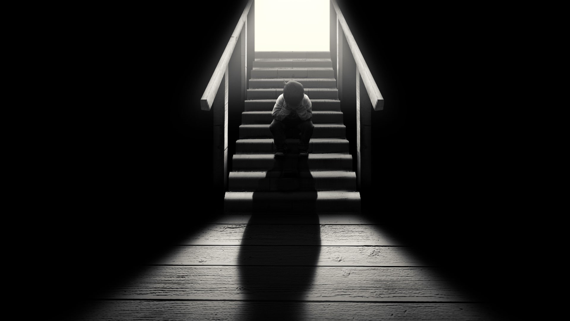 building, steps and staircases, 1080P, loneliness, nature, direction, sunlight, the way forward, staircase, dark, architecture, railing, day, indoors, HD Wallpaper