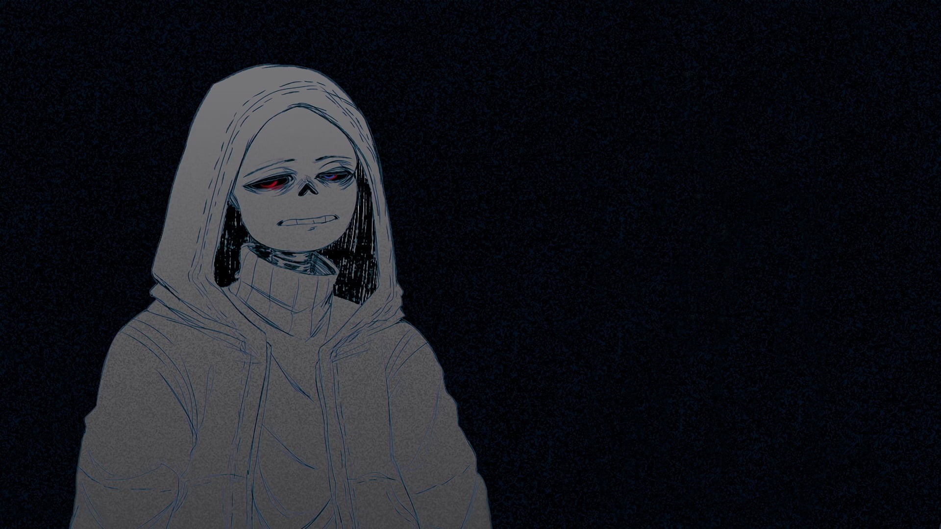 hoods, leisure activity, dark, red eyes, night, unrecognizable person, front view, copy space, android, disguise, standing, depressing, young adult, kid, HD Wallpaper