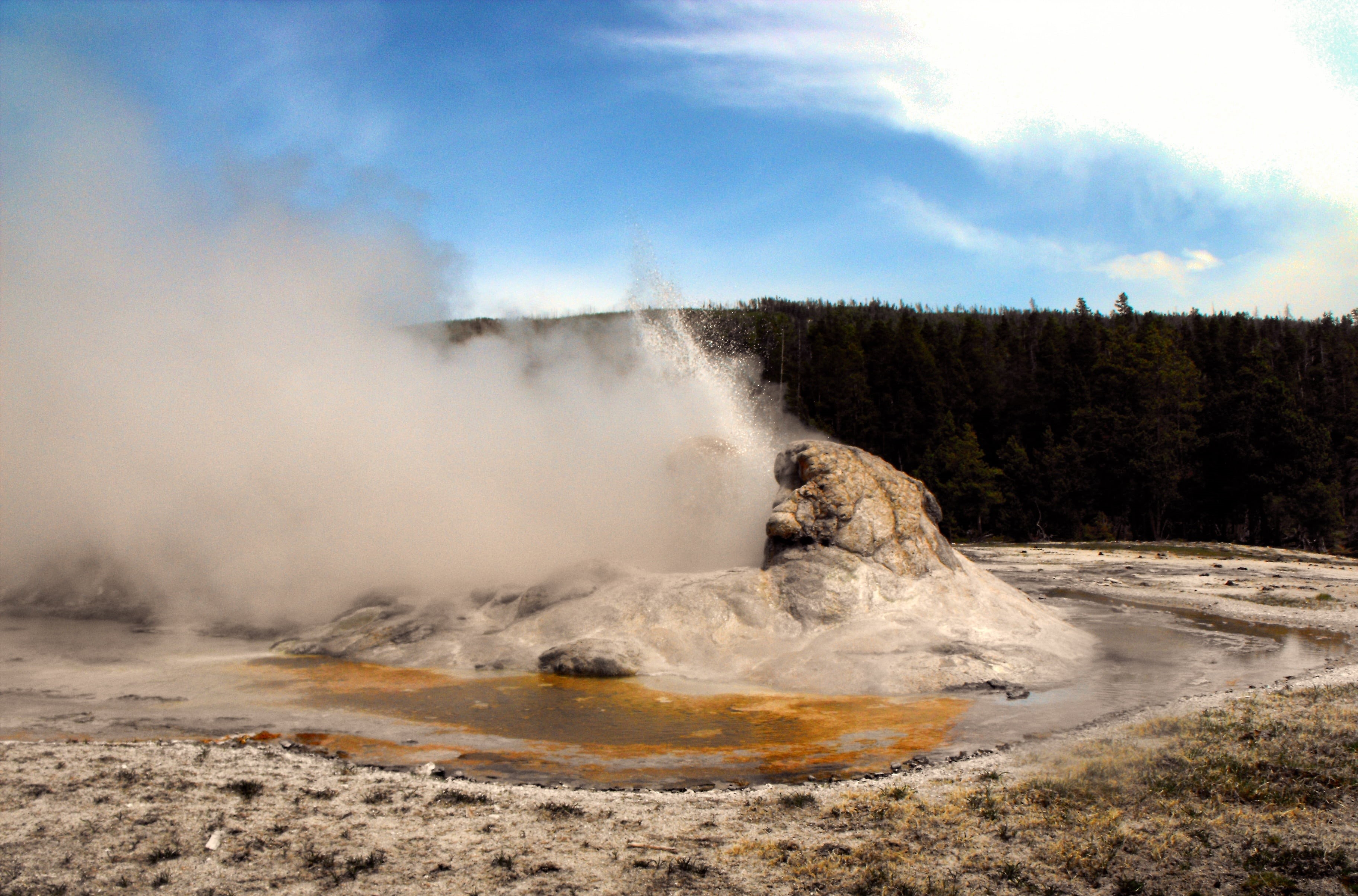 america, travel, bay, north, landscape, alaska, steam, 2K, geology, snow, cold, geyser, sky, animal, arctic, forest, power, scenics - nature, outdoors, HD Wallpaper