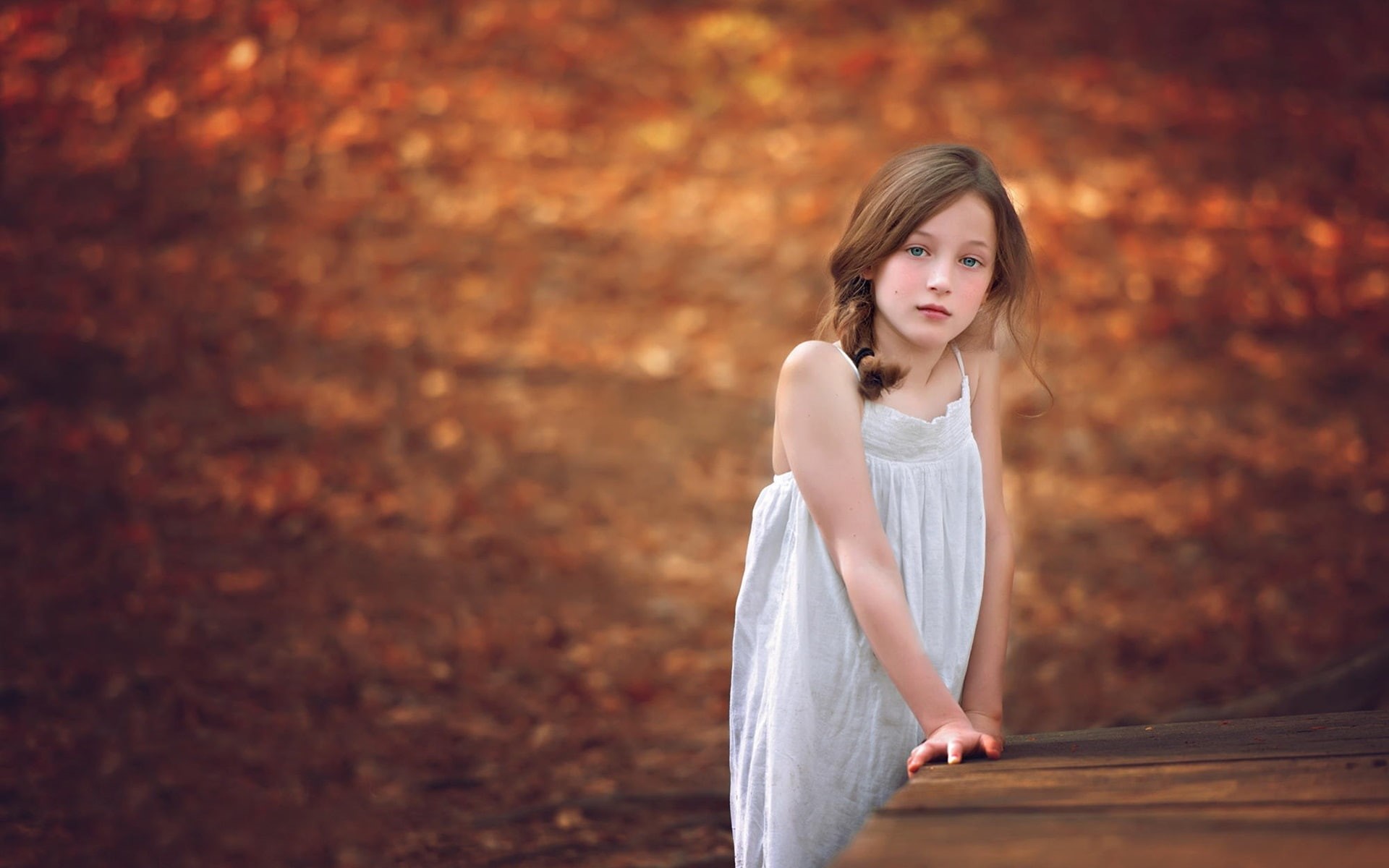 Autumn, Girl, 1080P, Sadness, Cute, HD Wallpaper