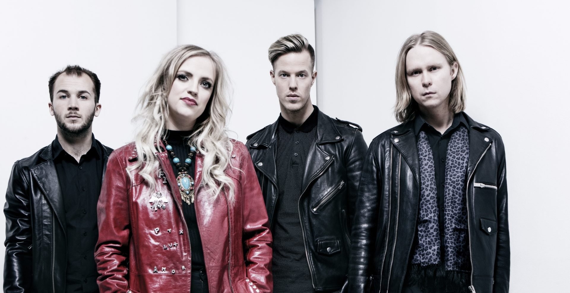 jacket, young men, indoors, adult, black jackets, music, young women, aggression, leather jackets, hair, emotion, teenager, Haloo Helsinki!, looking at camera, HD Wallpaper