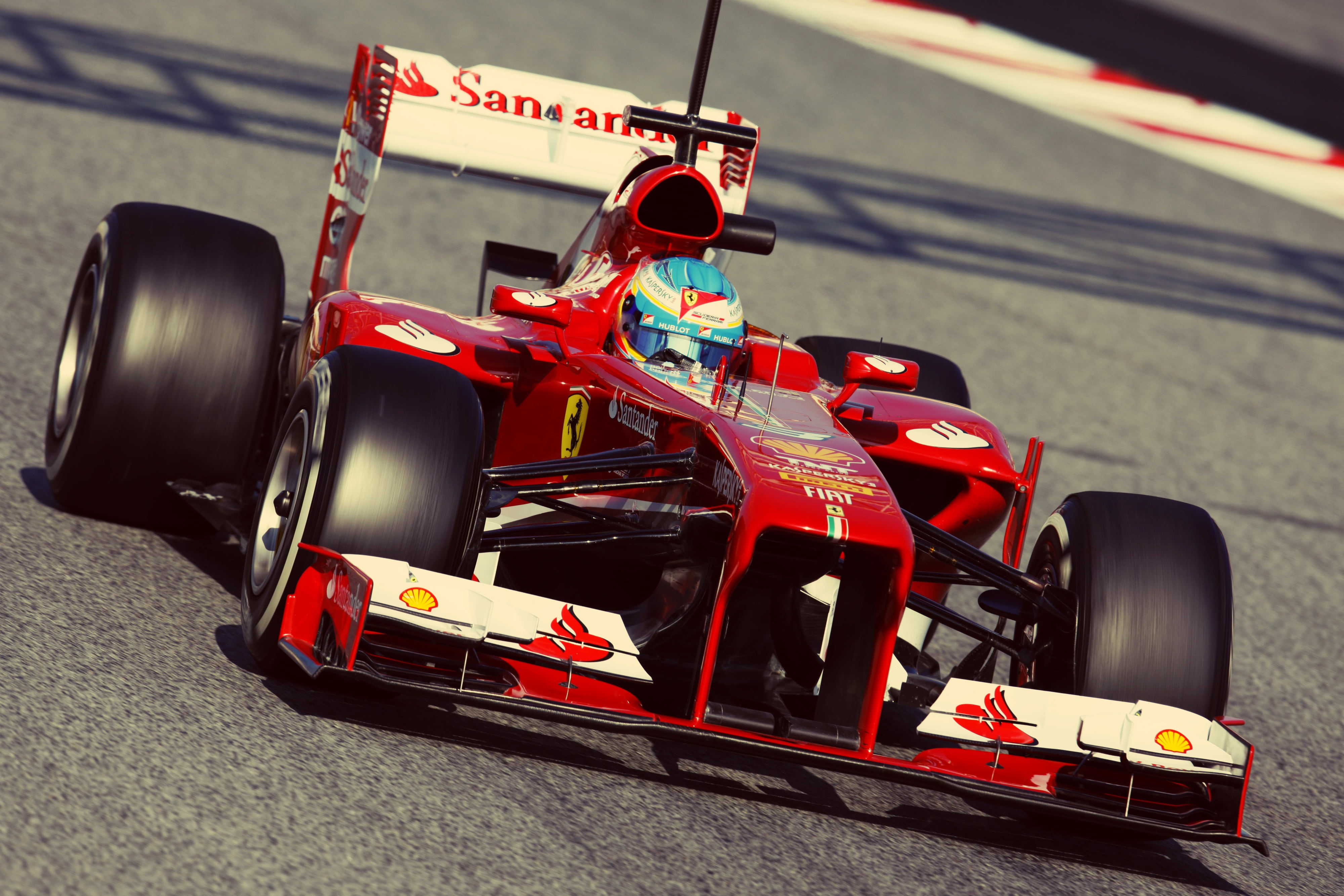 barcelona - Spain, day, security, action, spain, trophy, competition, mode of transportation, sports Team, drive, auto Racing, ferrari, driving, championship, HD Wallpaper