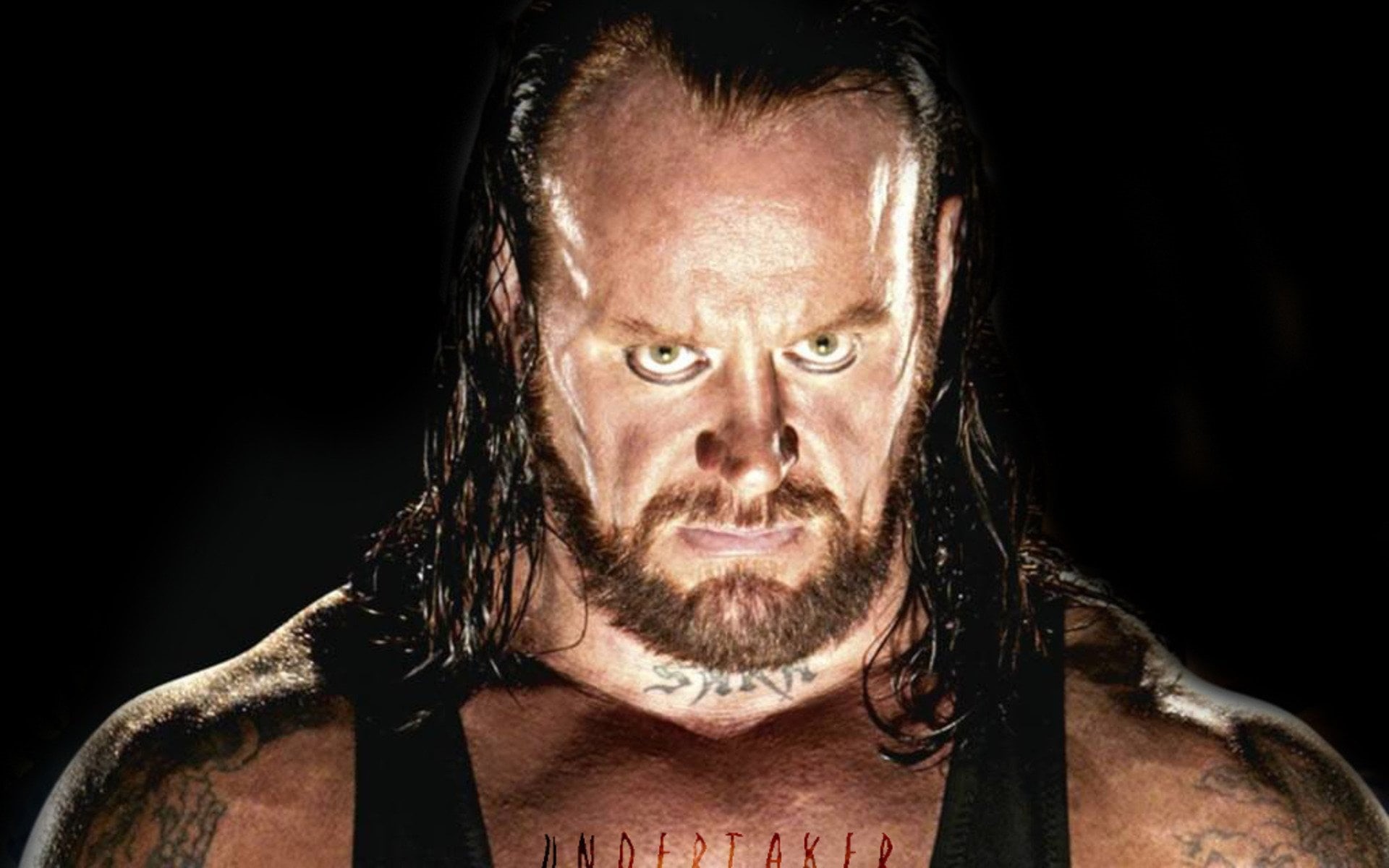anger, 1080P, males, studio shot, masculinity, human hair, WWE, human face, body part, looking at camera, black background, headshot, one person, facial hair, HD Wallpaper