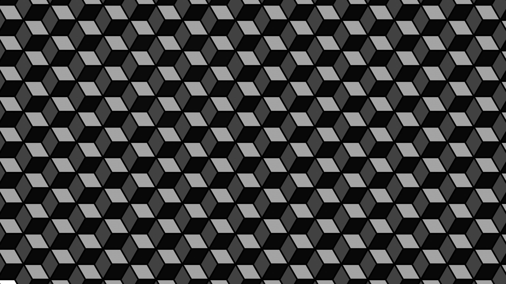 1080P, optical illusion, pattern, cube, HD Wallpaper