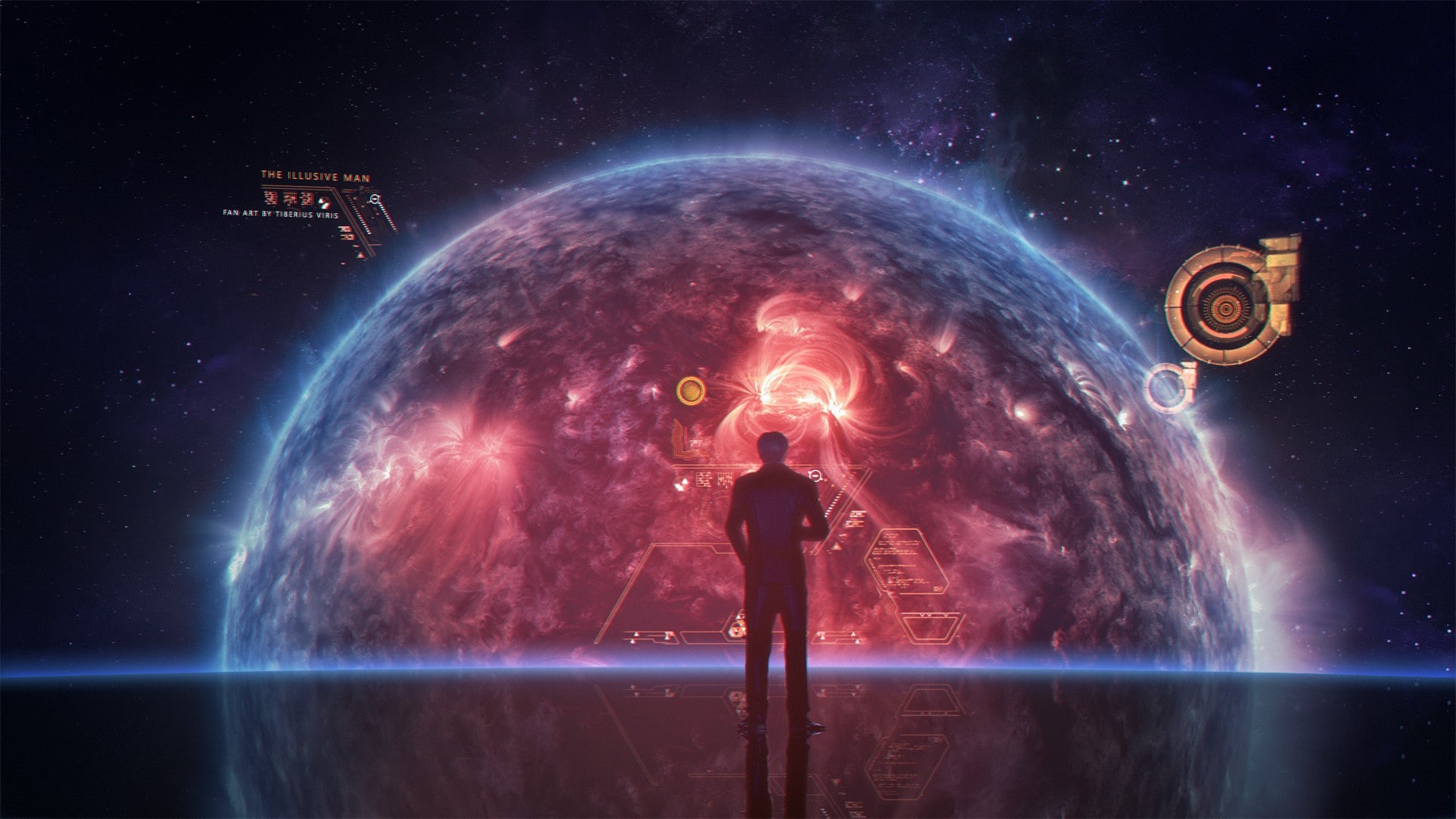 video games, Illusive Man, Cerberus, Mass Effect, 1080P, HD Wallpaper