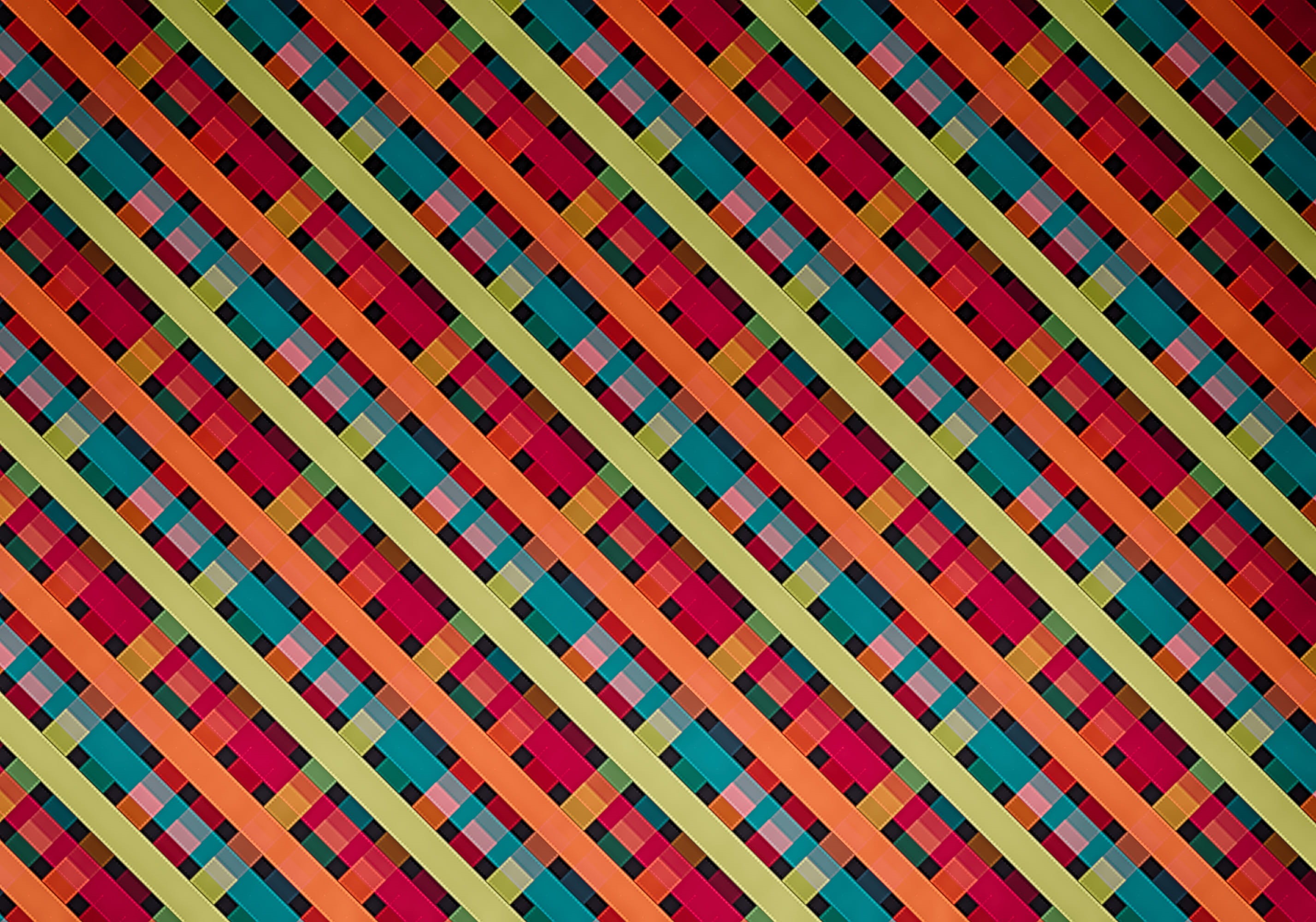 studio shot, colorful, background, abstract, no people, mosaic, vibrant color, craft, design, multi colored, creativity, repetition, red, shape, 2K, full frame, HD Wallpaper