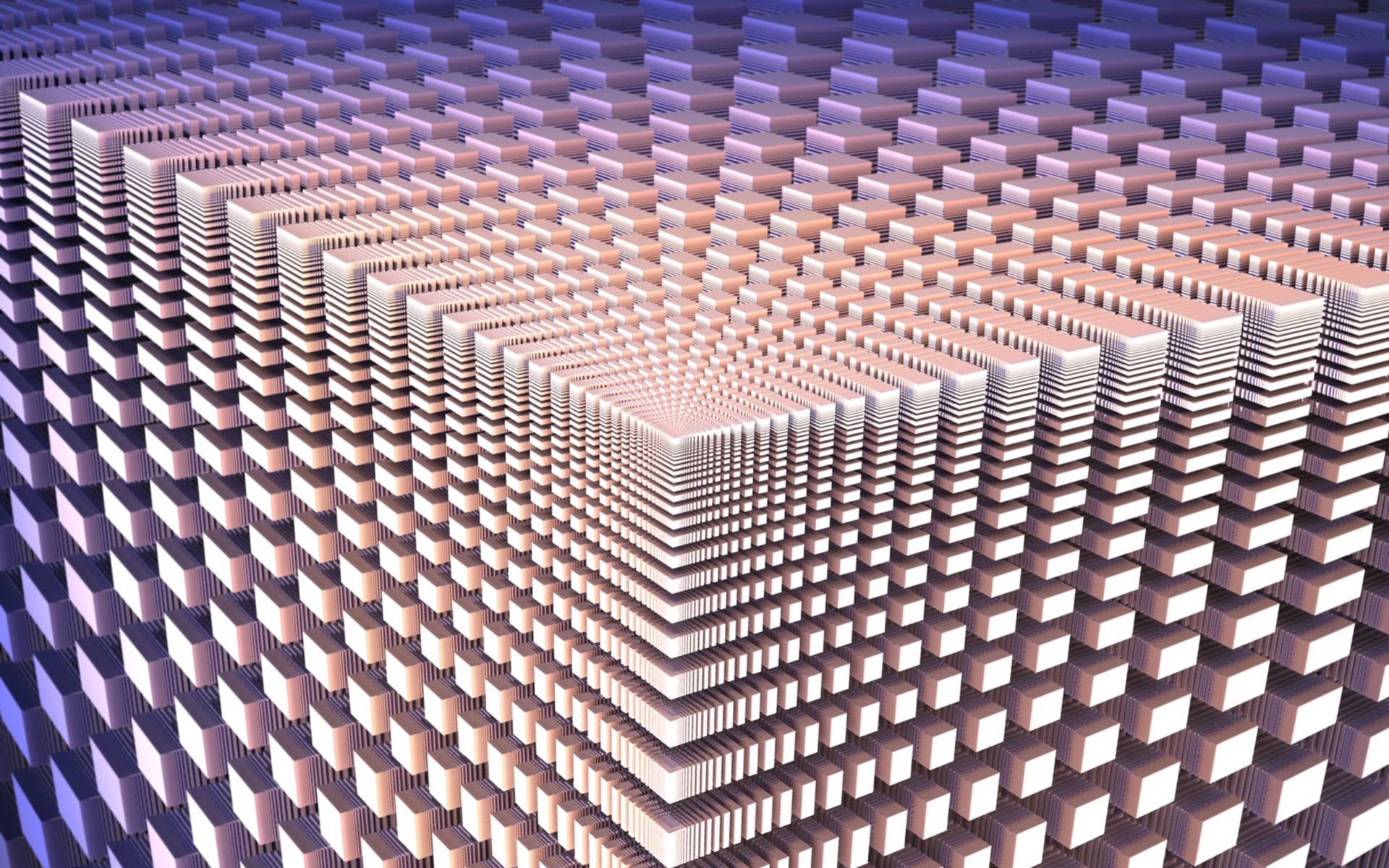 cube, 1080P, optical illusion, HD Wallpaper