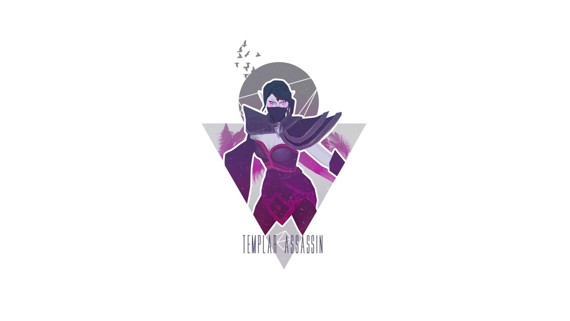 creativity, wealth, representation, Defense of the Ancients, Templar Assassin, 1080P, business, minimalism, white background, indoors, finance, copy space, HD Wallpaper