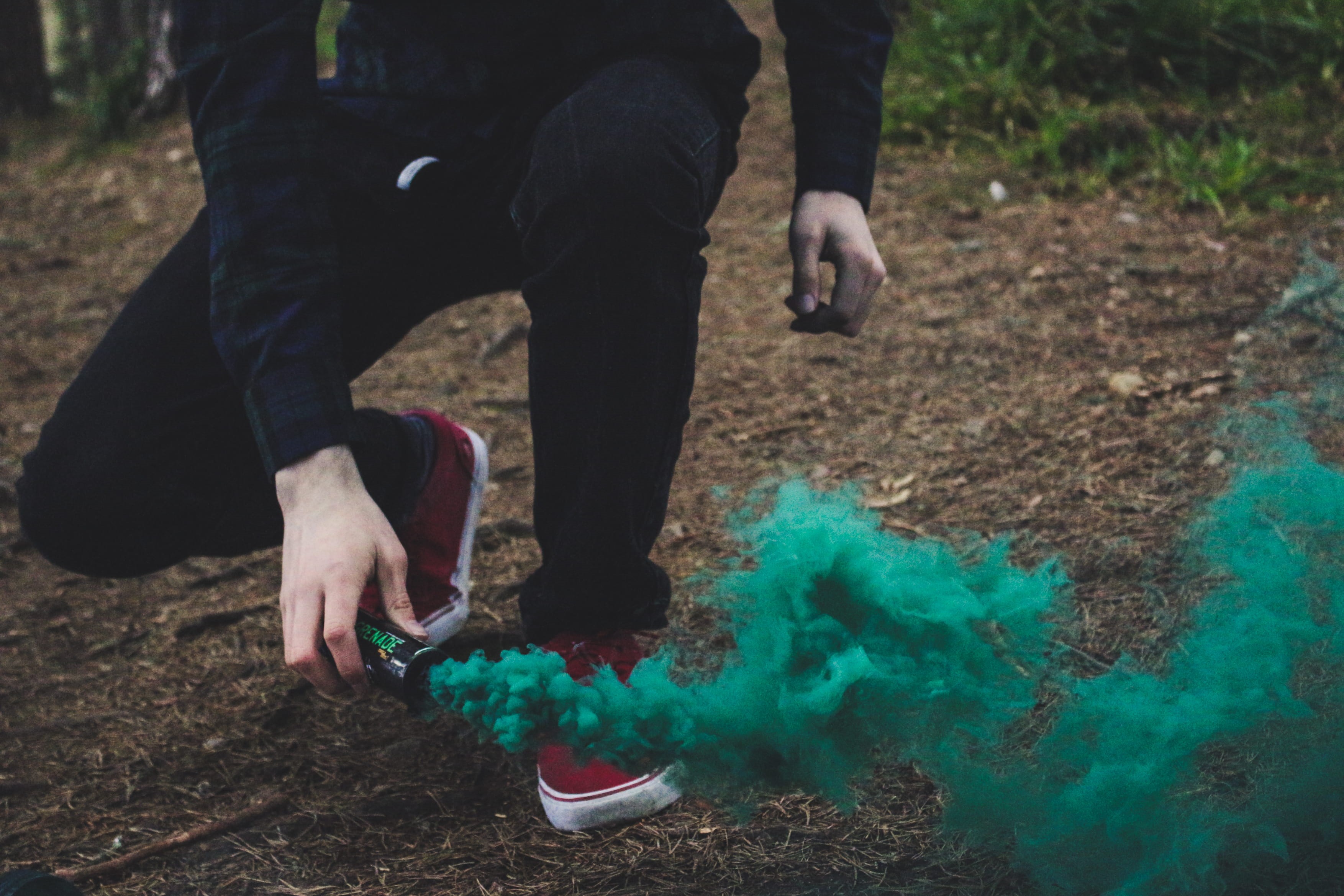 plant, real people, outdoors, day, field, lifestyles, human body part, woodland, human leg, male, colour, spray, man, casual clothing, land, leisure activity, HD Wallpaper