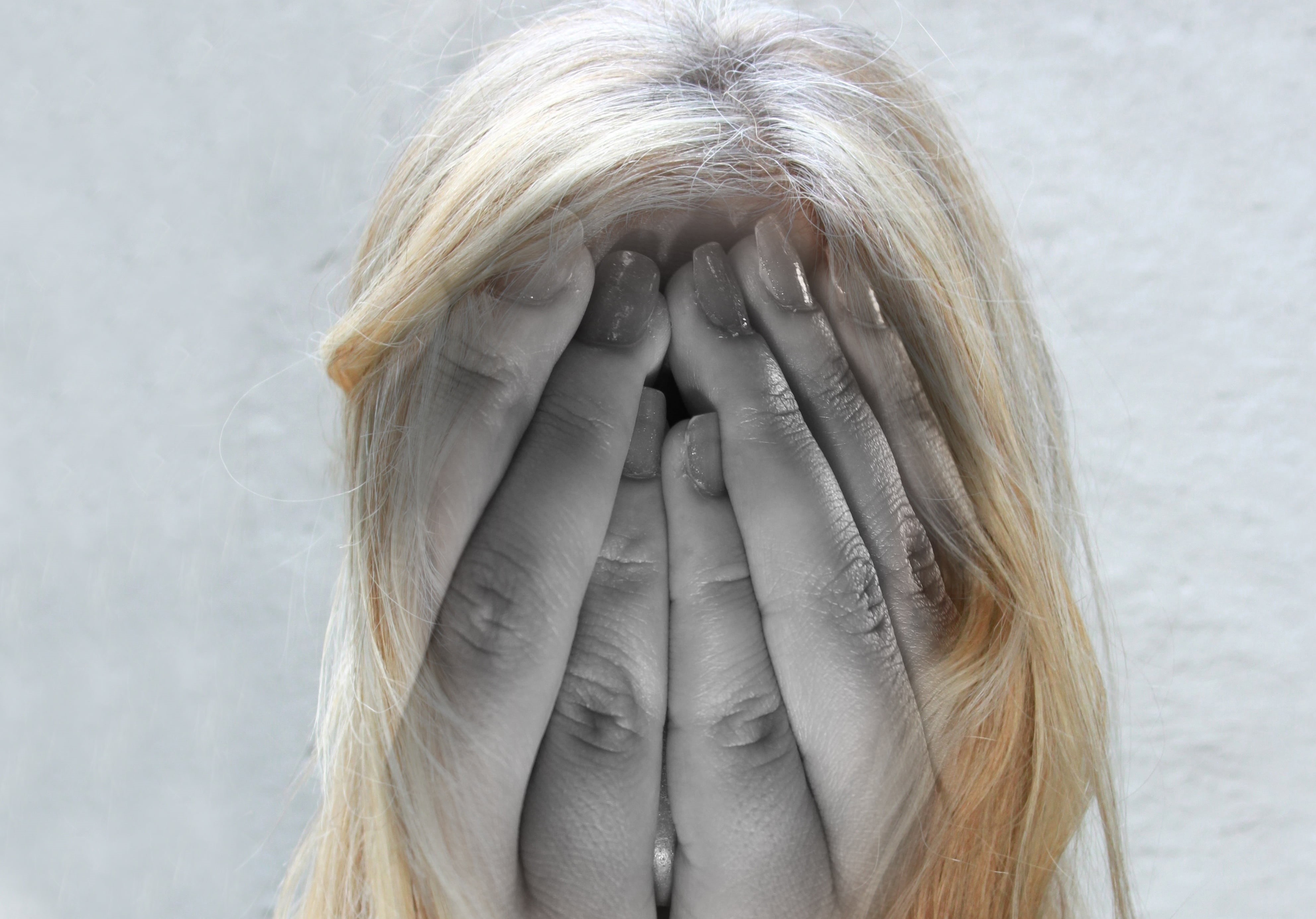 reality, suicide, personality, emotional stress, symptoms, s, hair, portrait, disease, covering, one person, drive, philosophy, thoughts, hands covering eyes, HD Wallpaper