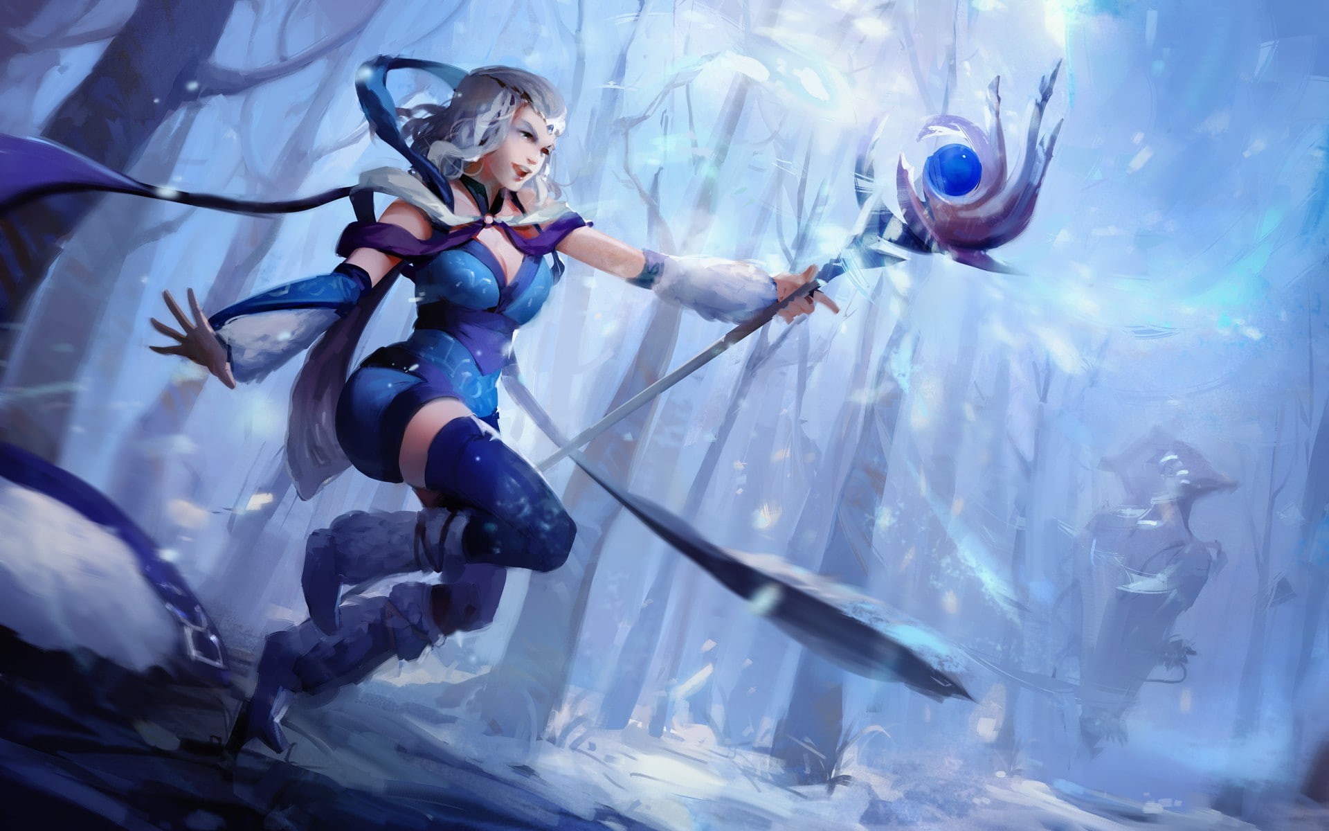 1080P, Crystal Maiden (DOTA2), Dota 2, Rylai, HD Wallpaper