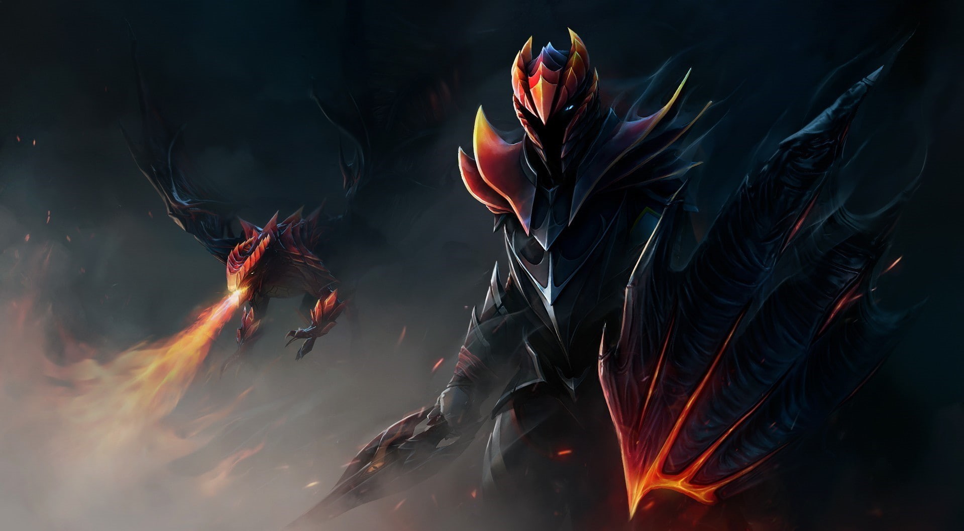 fantasy art, dragon, Dota 2, Dragon Knight, 720P, HD Wallpaper