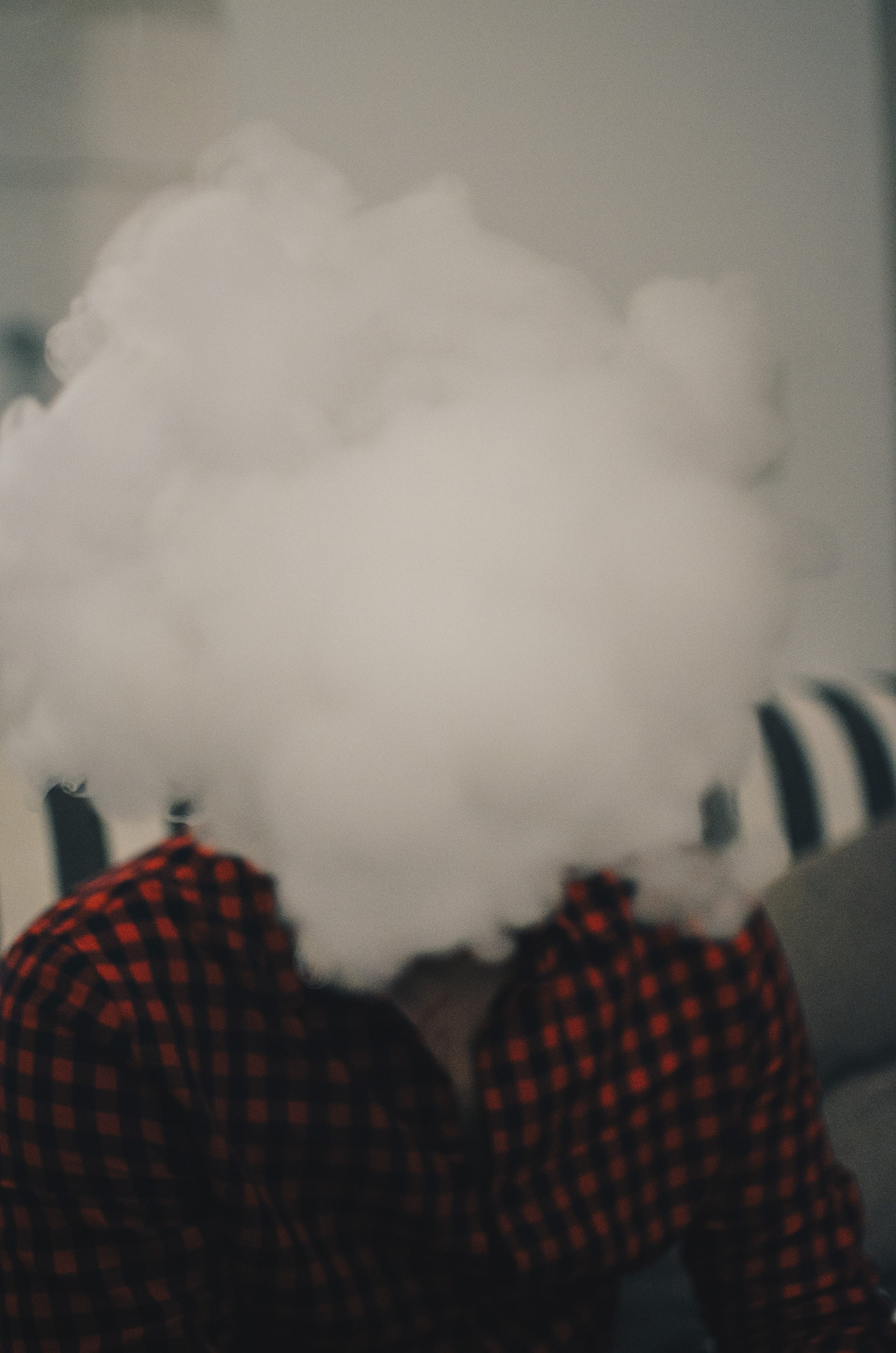 vapor, indoors, focus on foreground, face, day, real people, home interior, cigarrete, close-up, furniture, smoke, smoke - physical structure, red, one person, Phone HD Wallpaper