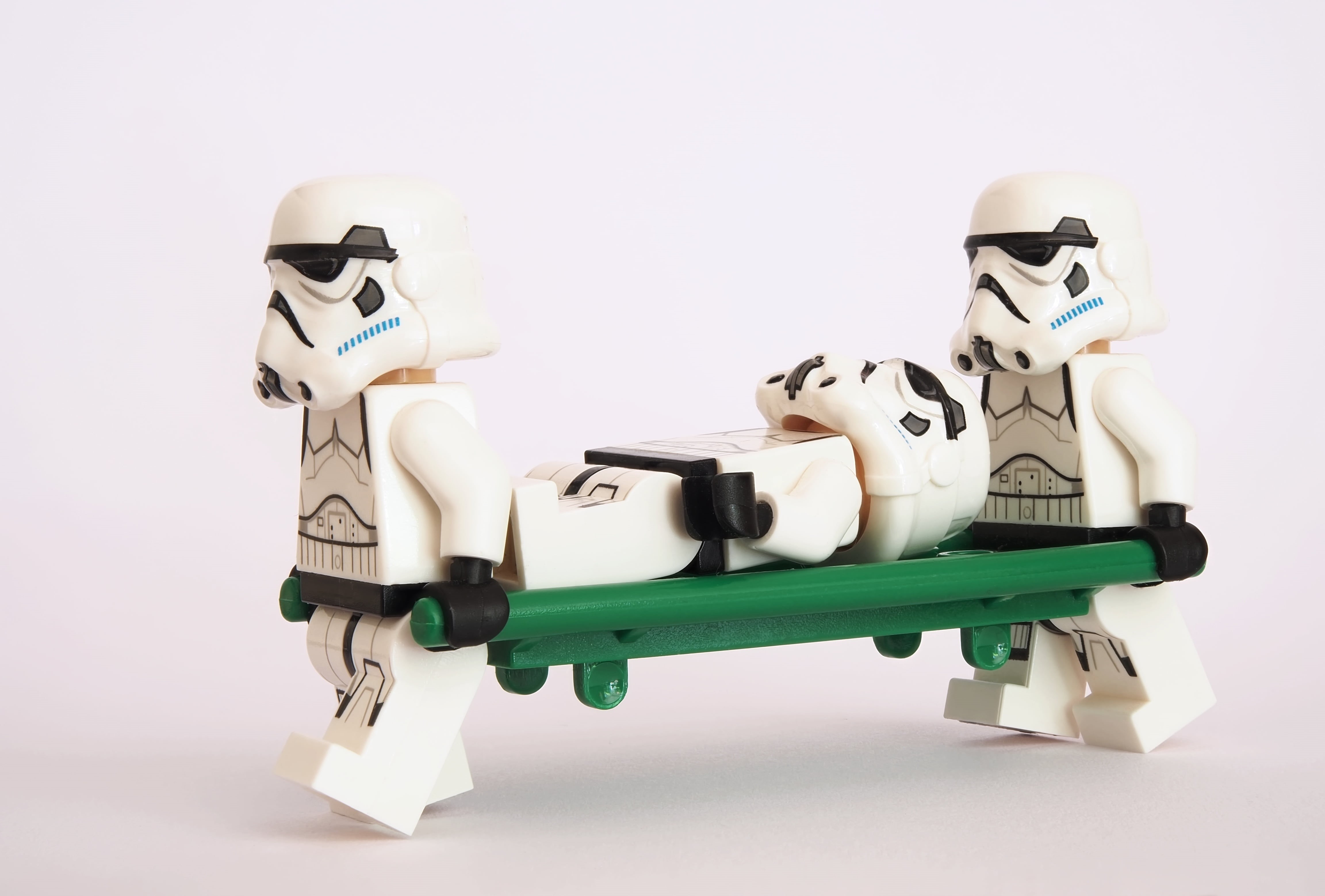 futuristic, triage, full length, stormtrooper, toys, figurine, human representation, bearer, technology, robot, pram, holding, casualty, carry, infantry, HD Wallpaper
