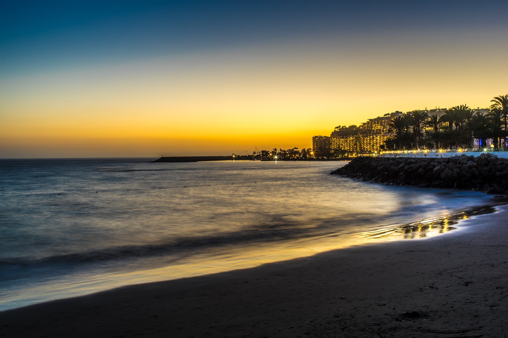del Mar, reflections, sky, photo, View, orange, Spain, 35mm, canon fd, clouds, pink, long exposure, geotagged, sony a7, dusk, europe, landscape, night, HD Wallpaper