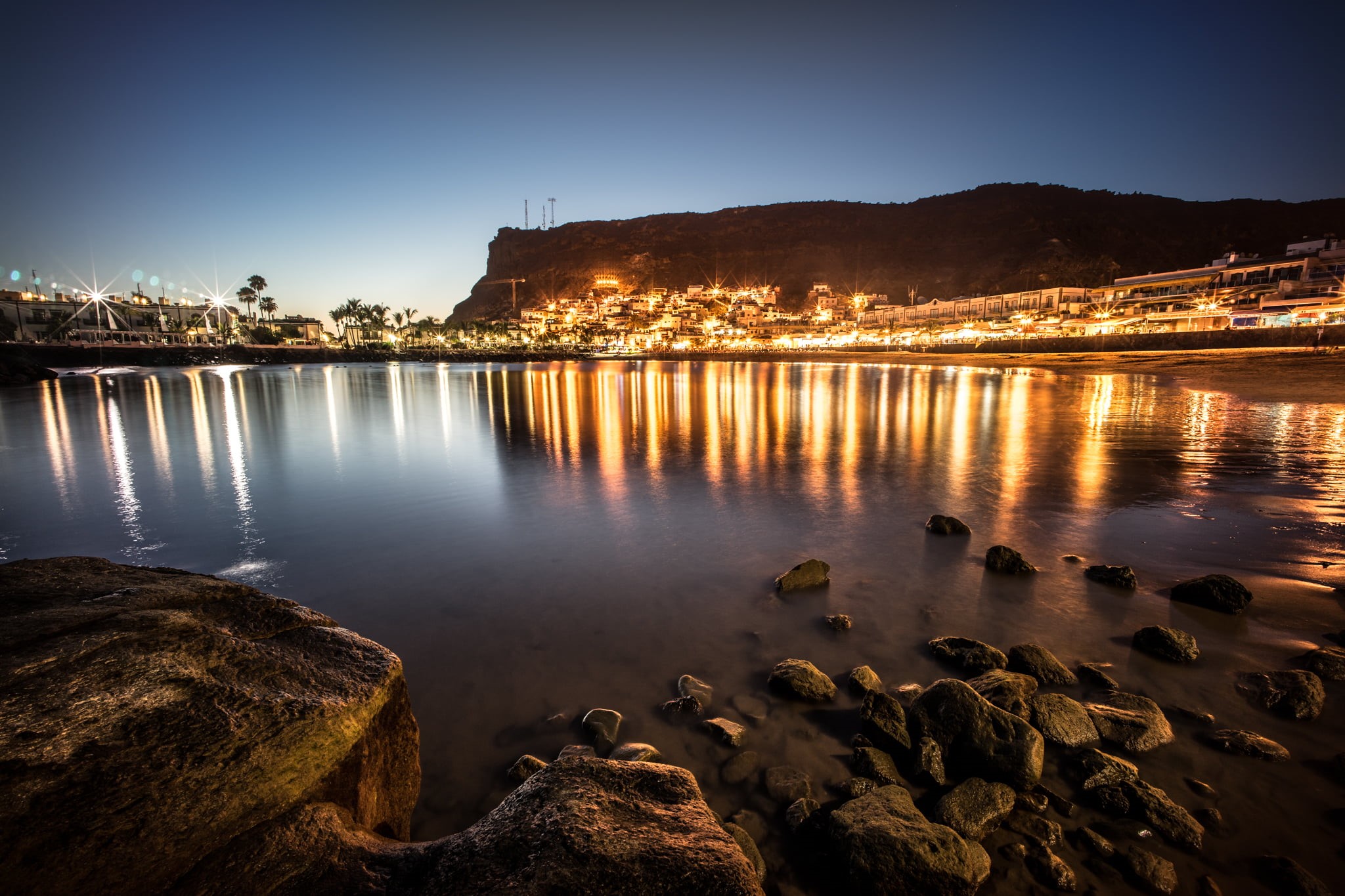 europe, gran canaria, landscape, travel, canary, long exposure, blue sky, blue, photo, beach, body, voigtlander, near, mogan, gran, dusk, Canary Islands, HD Wallpaper
