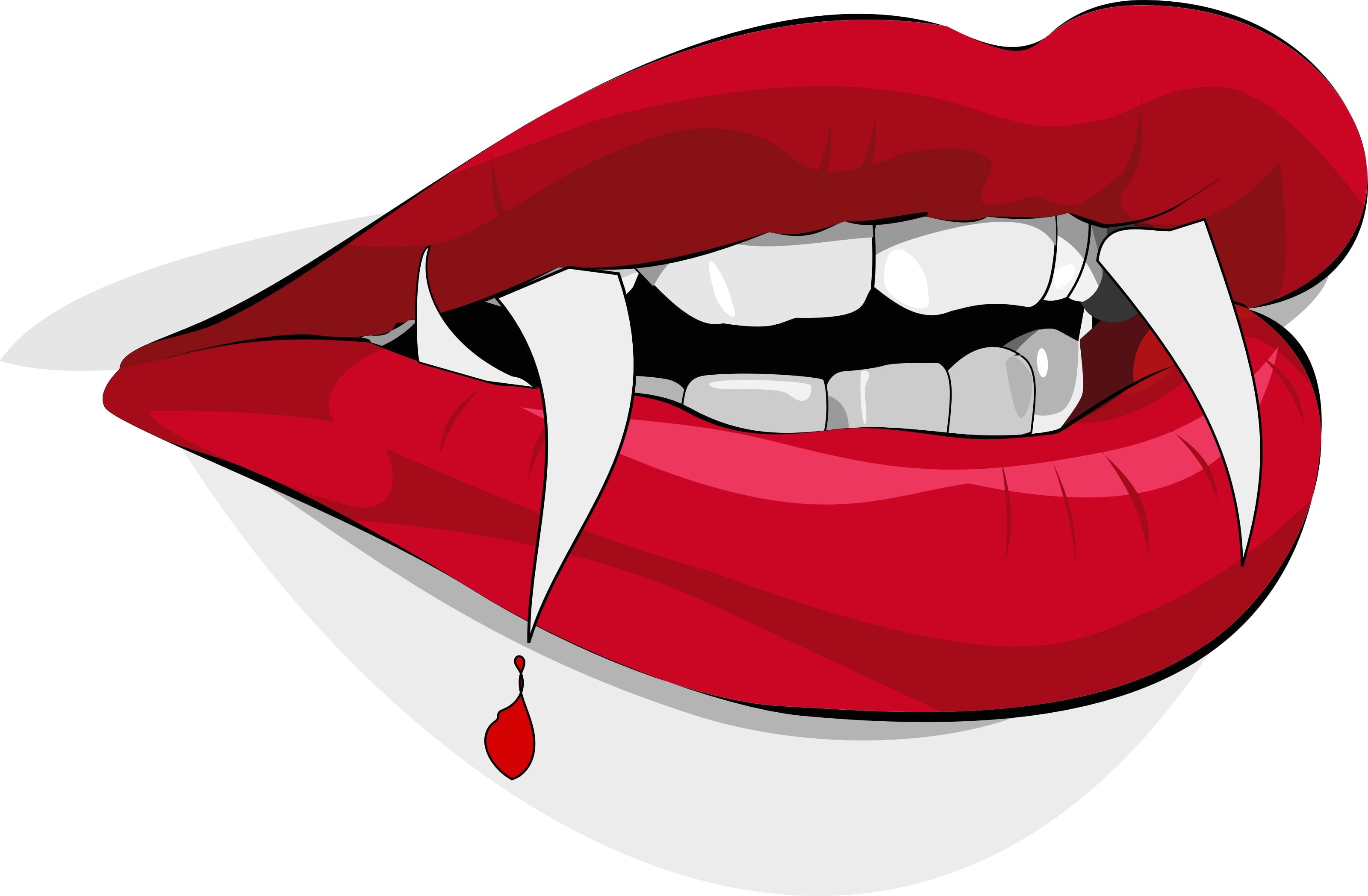 circle, mouth, jaw, isolated, cartoon, illustration, black color, art and craft, 2K, vibrant color, white color, cut out, blood, smiling, copy space, studio shot, HD Wallpaper