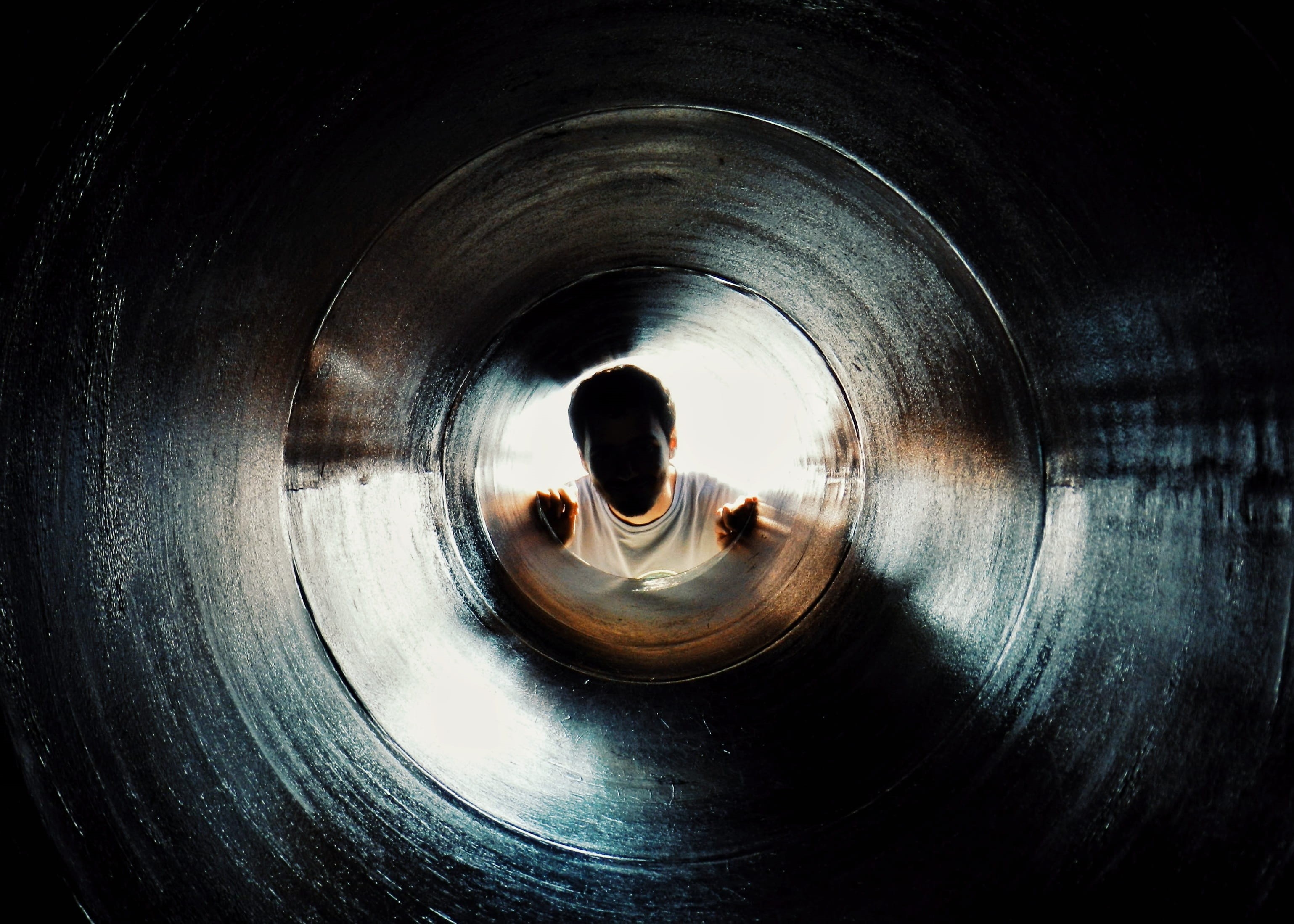 pipe, tube, outdoor play equipment, child, faceless, wearing, real people, pipe - tube, geometric shape, white, person, playground, 2K, architecture, indoors, HD Wallpaper