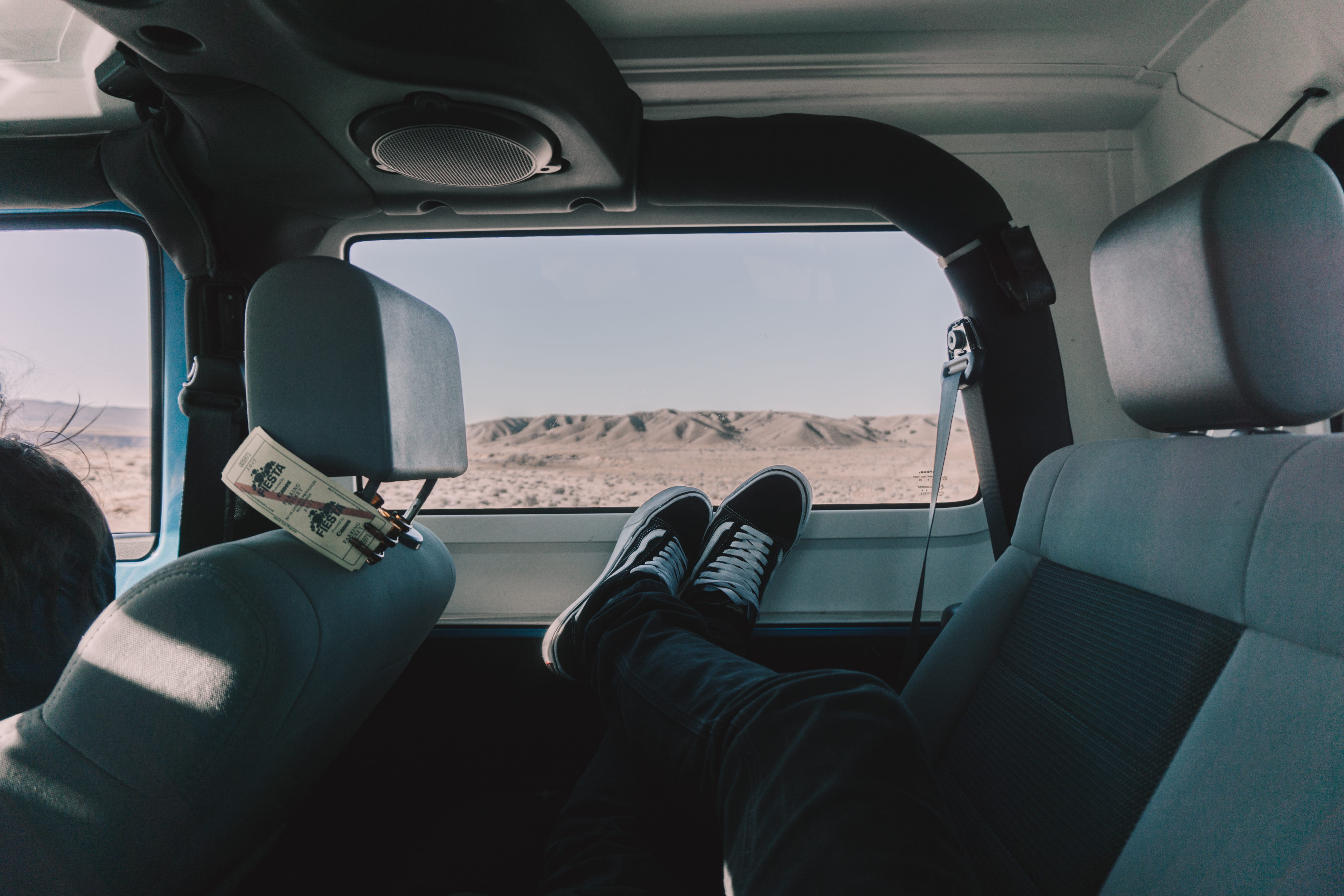 one person, legs, car interior, jeans, driving, s, motor vehicle, inside, hand, vehicle, laying, window, glass - material, desert, car, personal perspective, HD Wallpaper