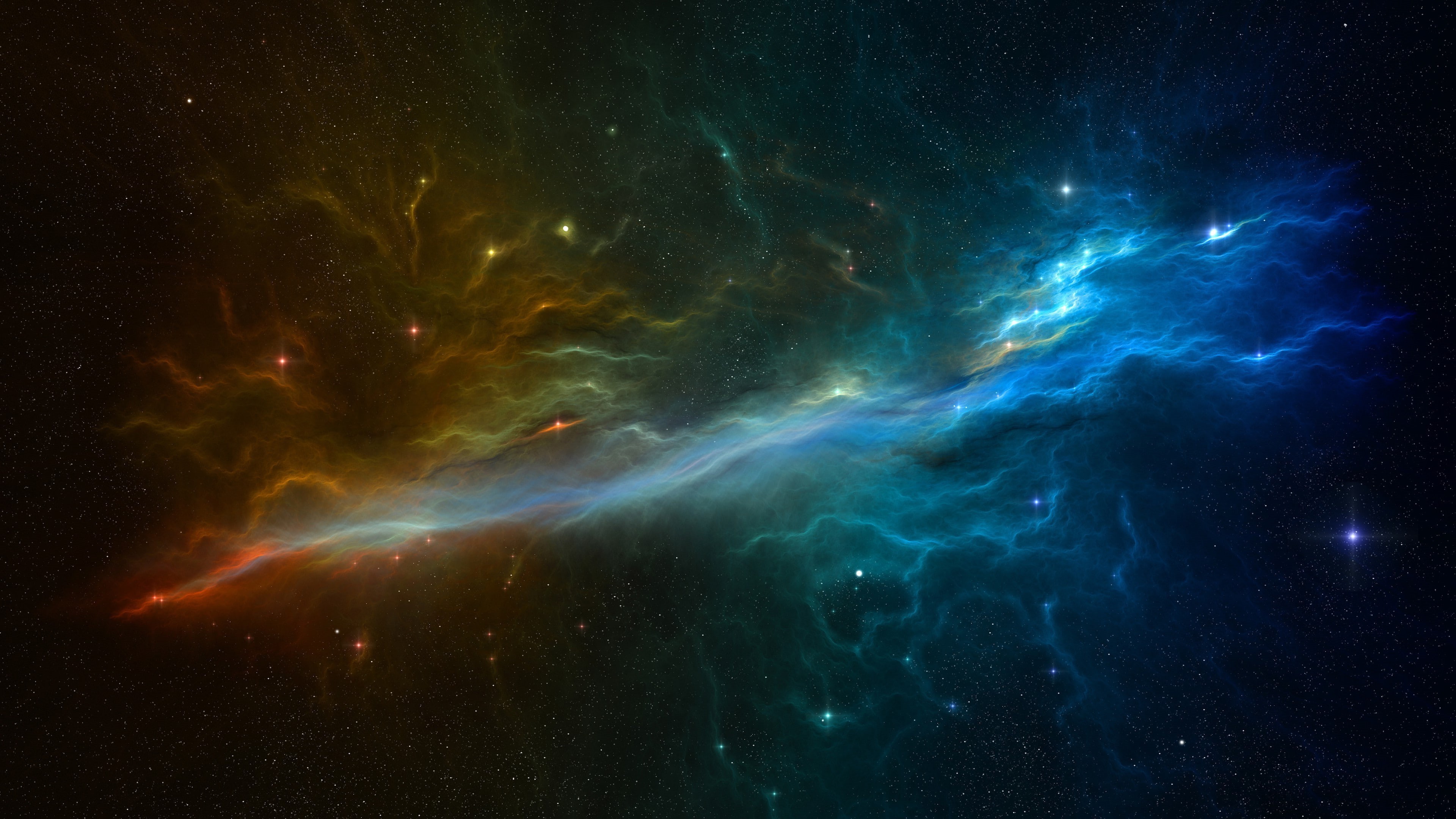 star - space, night, luminosity, mystery, nature, space, dark, tranquility, blue, space medusa nebula galaxy stars digital art nebula, illuminated, outdoors, HD Wallpaper
