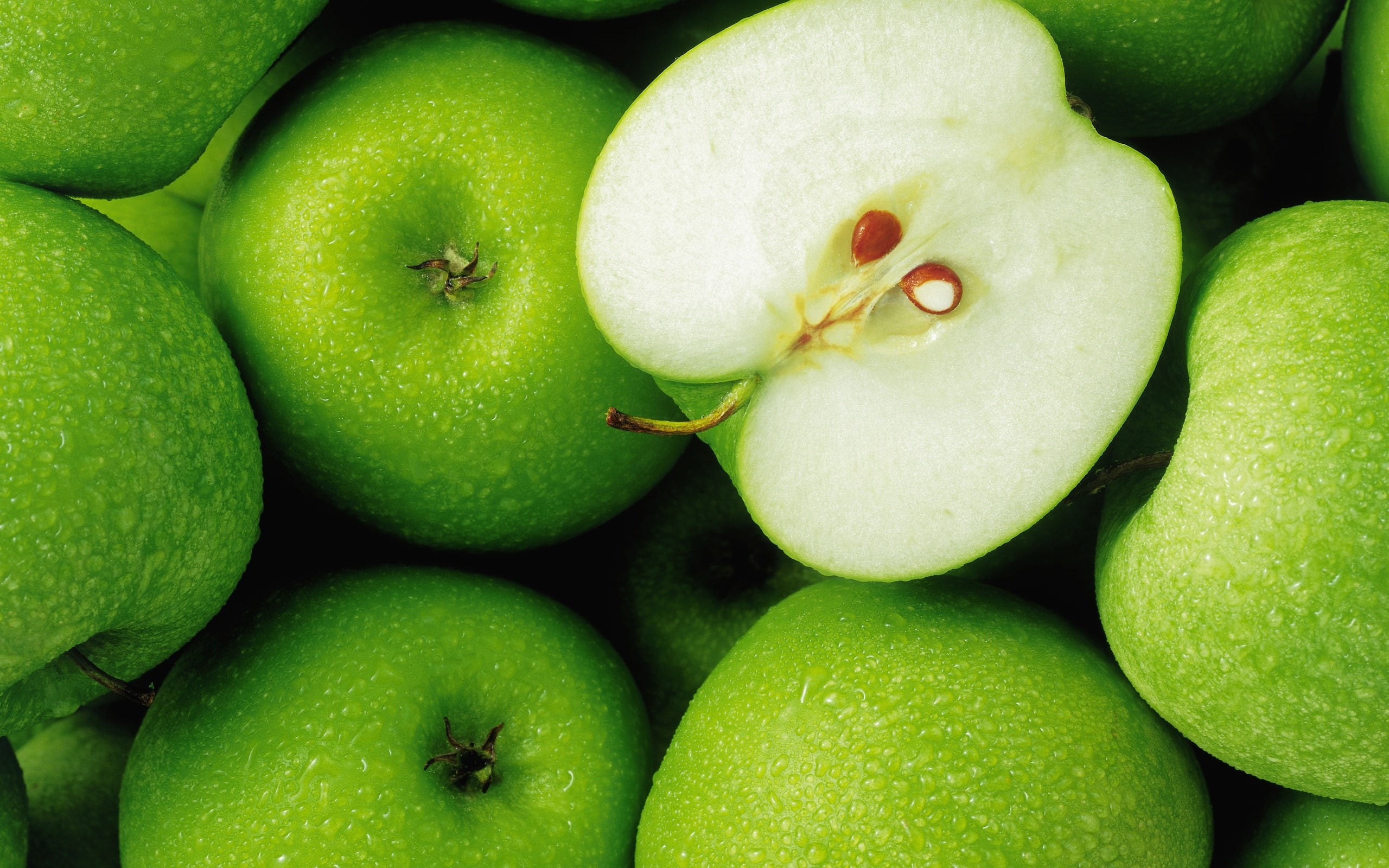 lot, 2K, Photography, close, Fruit, Green, Apple, HD Wallpaper
