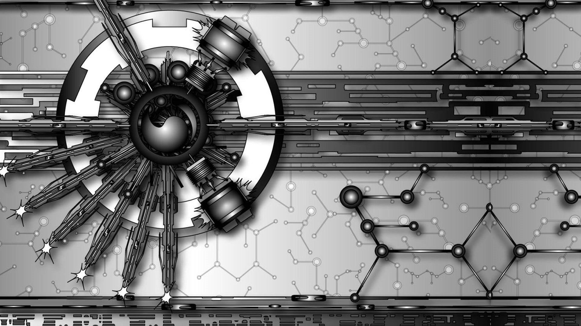 1080P, equipment, architecture, built structure, technology, vector art, electric fan, direction, black, indoors, day, pattern, white, vehicle interior, HD Wallpaper
