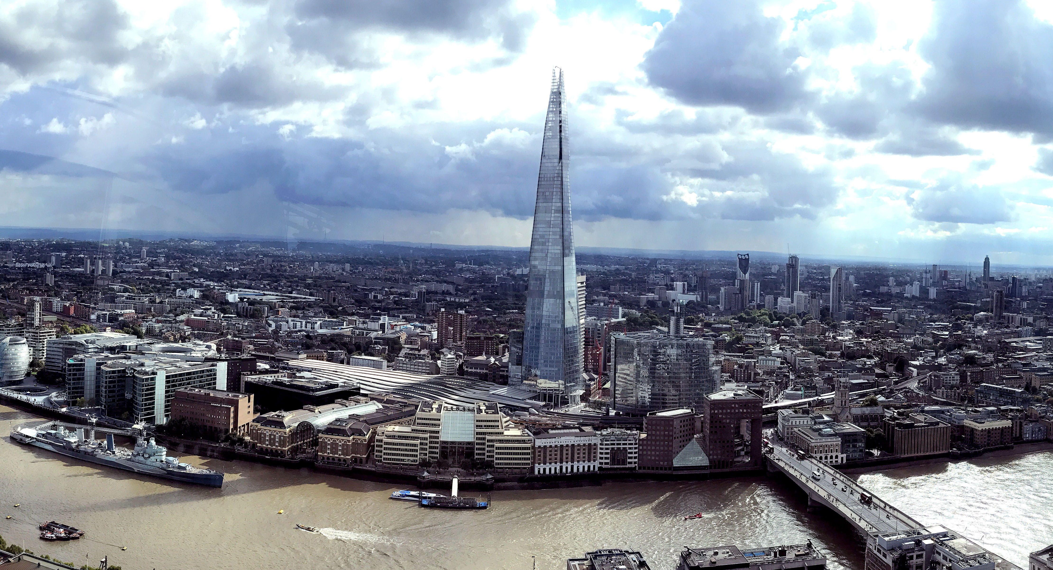 cityscape, travel, 4K, financial district, high angle view, crowd, shard, tourism, nature, building exterior, office building exterior, travel destinations, HD Wallpaper