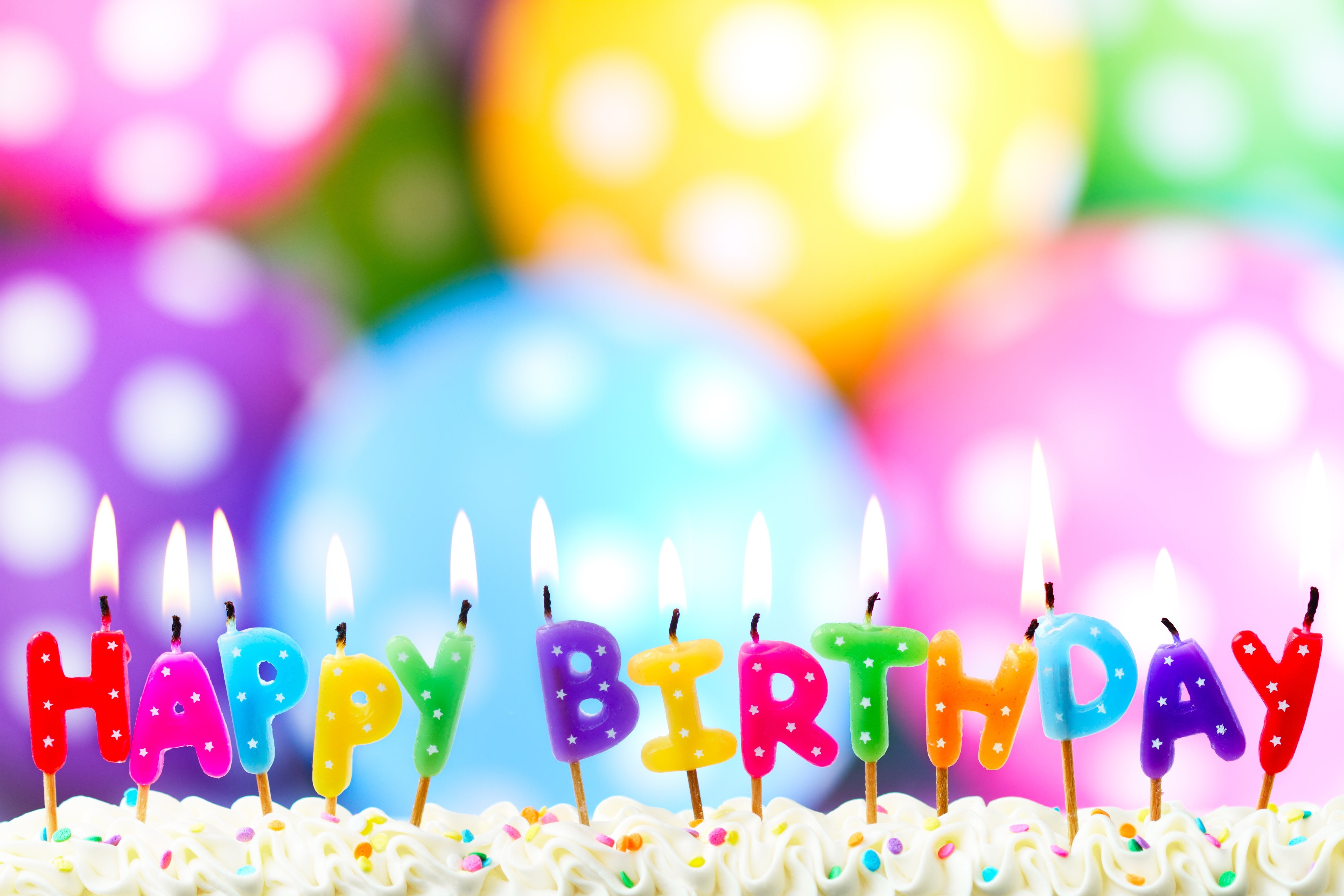 happy, cake, birthday, 5K, HD Wallpaper
