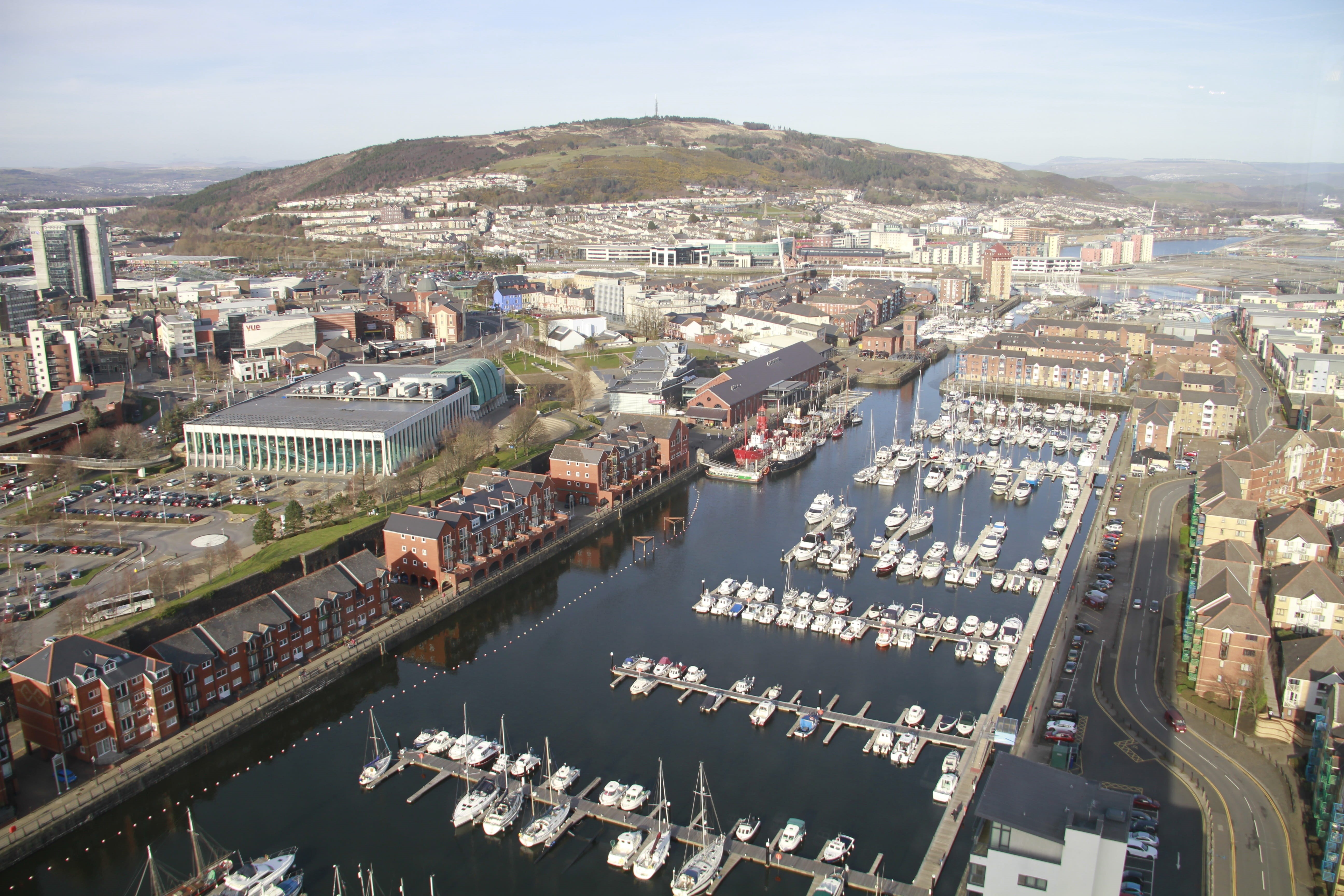 crowd, nautical vessel, travel destinations, built structure, nature, United Kingdom, harbor, Pier, crowded, Swansea, outdoors, building exterior, mode of transportation, HD Wallpaper