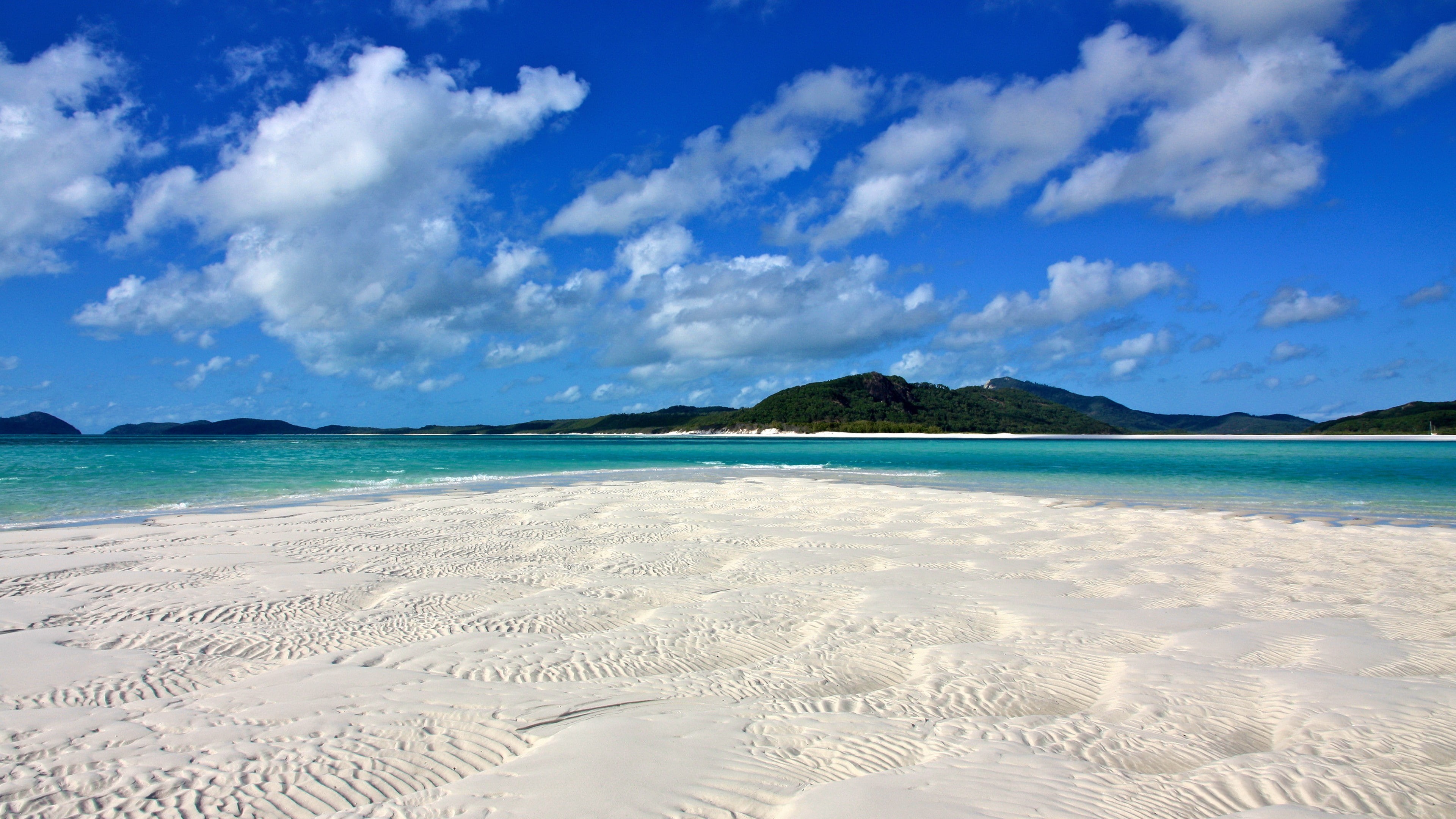 Travellers Choice Awards 2016, photo, seashore, Whitehaven Beach, 4K, Best beaches of 2016, Whitsunday Island, landscape, HD Wallpaper