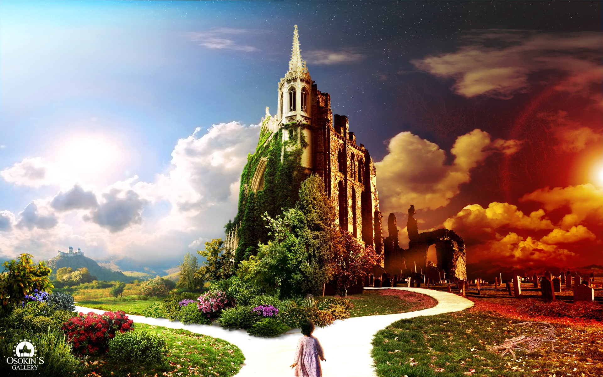1080P, fantasy, choice, dreamy, hd, way, HD Wallpaper