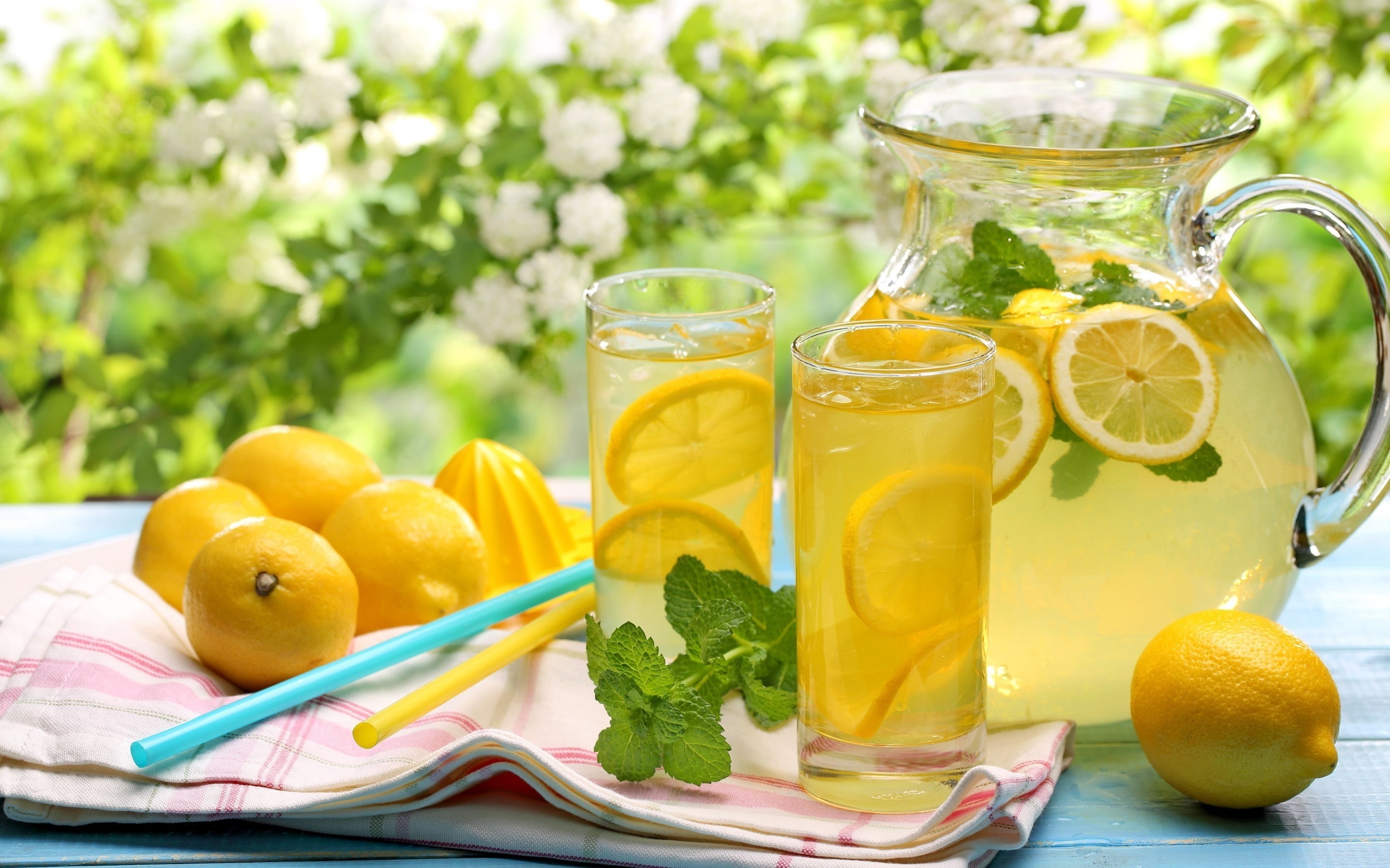lemonade, 2K, lemon, fresh, HD Wallpaper