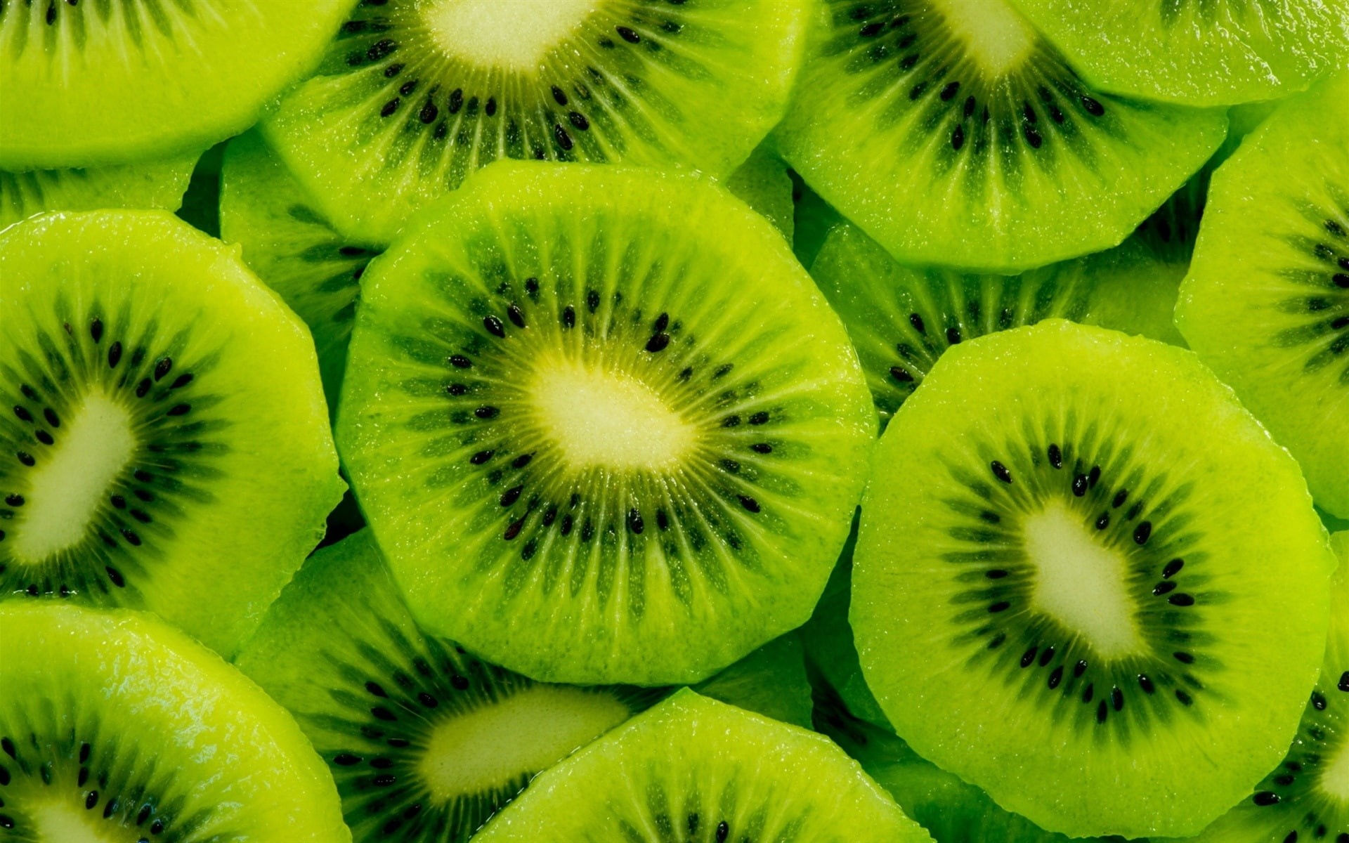 Slice, Kiwi, Fruit, Fresh, Green, 1080P, HD Wallpaper