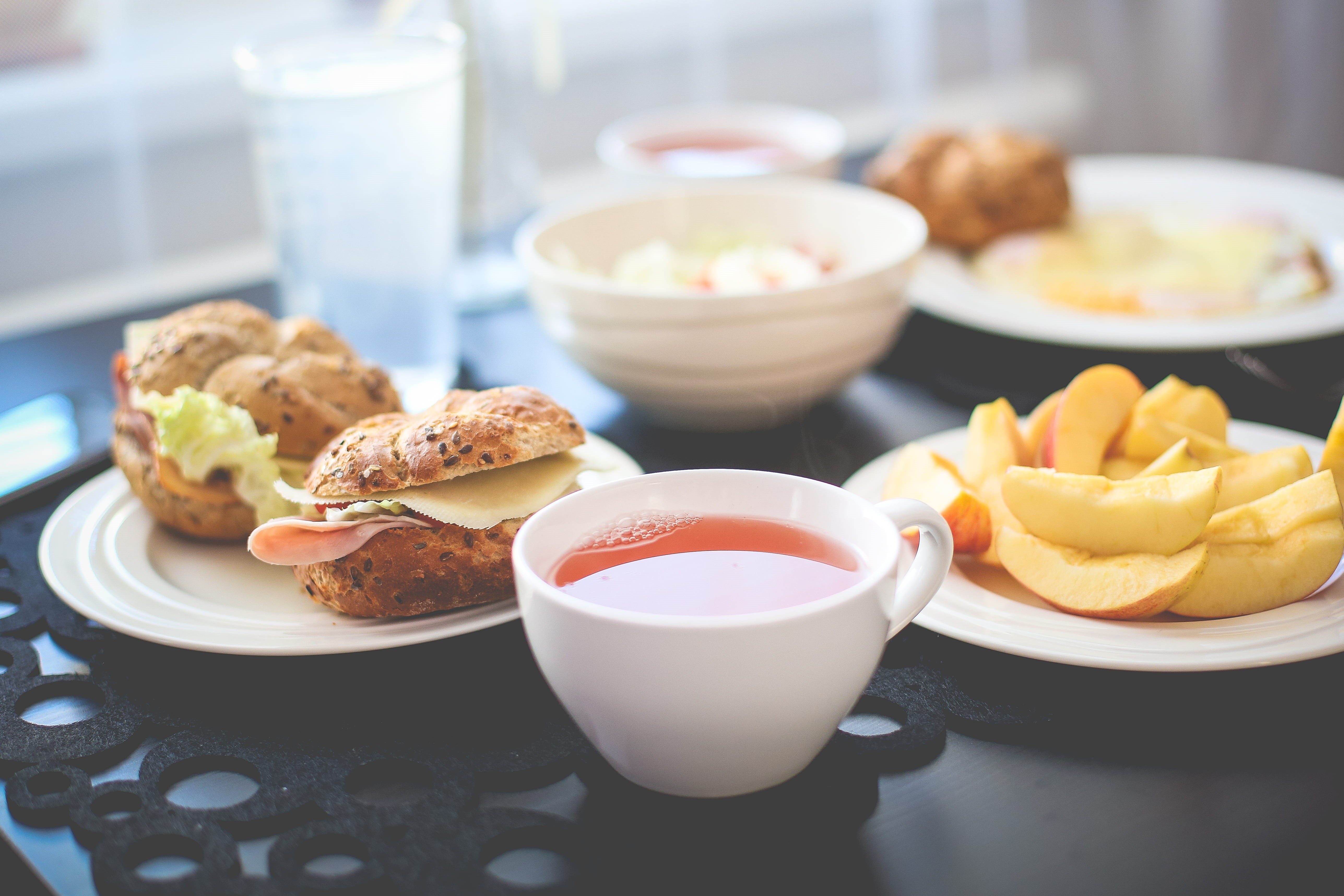 Healthy, bread, orange Juice, snack, color Image, fried, focus on foreground, american Cuisine, plate, food, food And Drink, glass, drink, yummy, indoors, HD Wallpaper