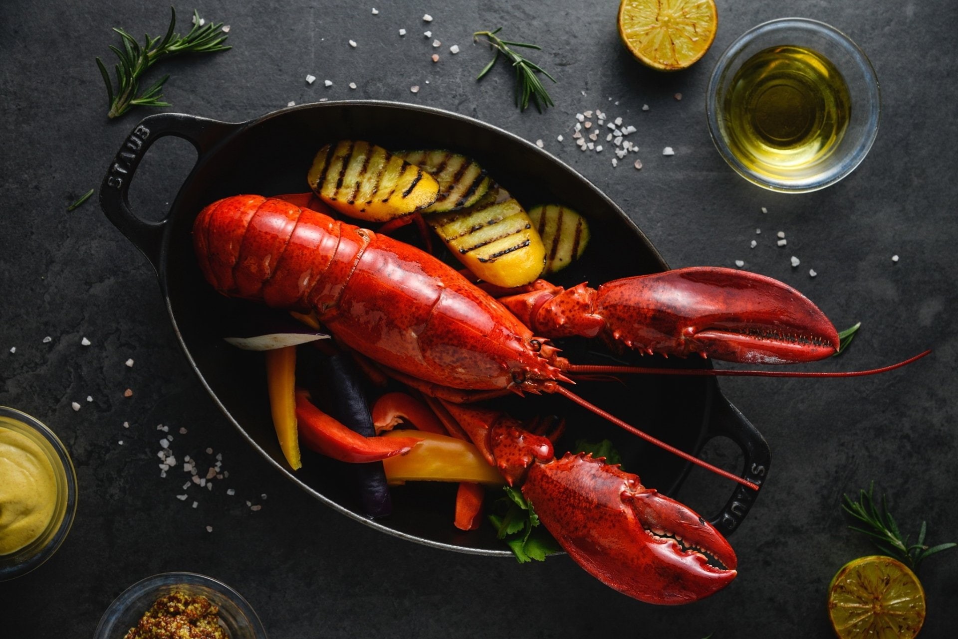 Still Life, 1080P, Seafood, Lobster, Food, Crustacean, HD Wallpaper