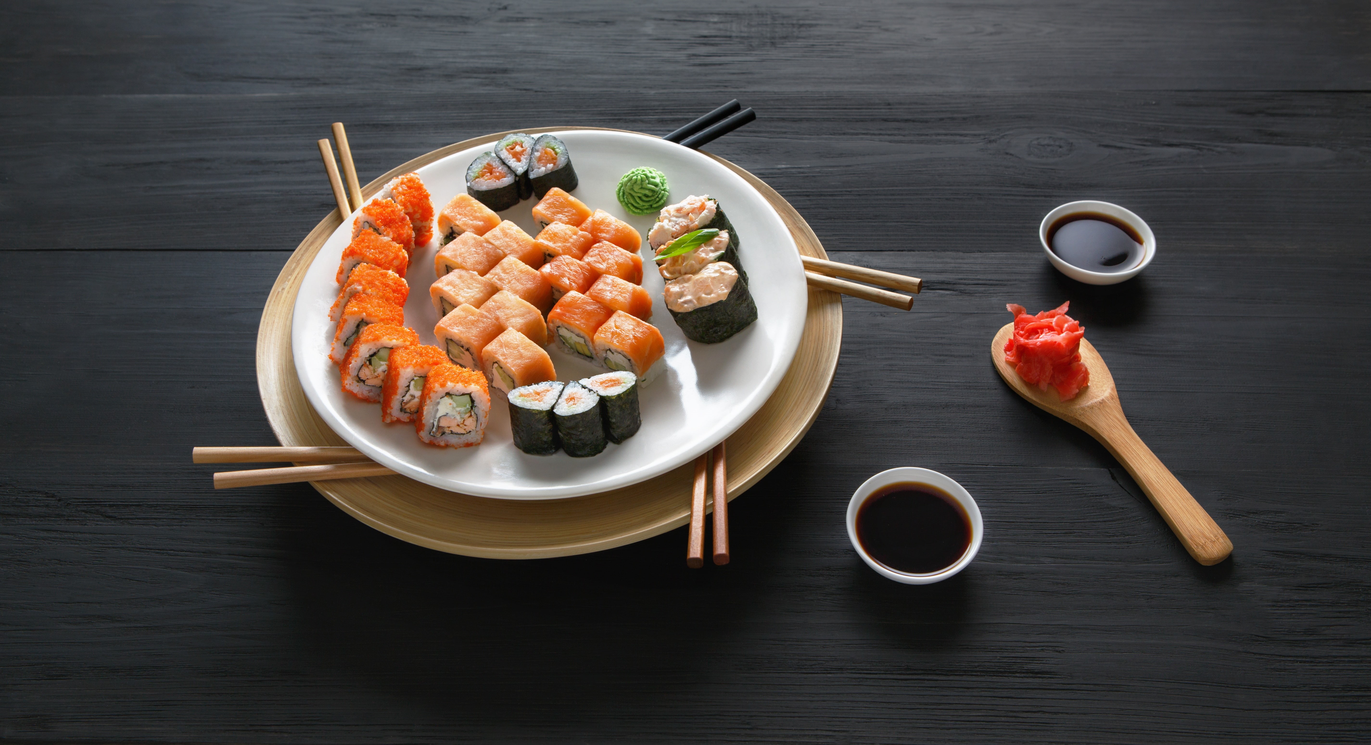 Seafood, Fish, Rice, 5K, Food, Sushi, Still Life, HD Wallpaper