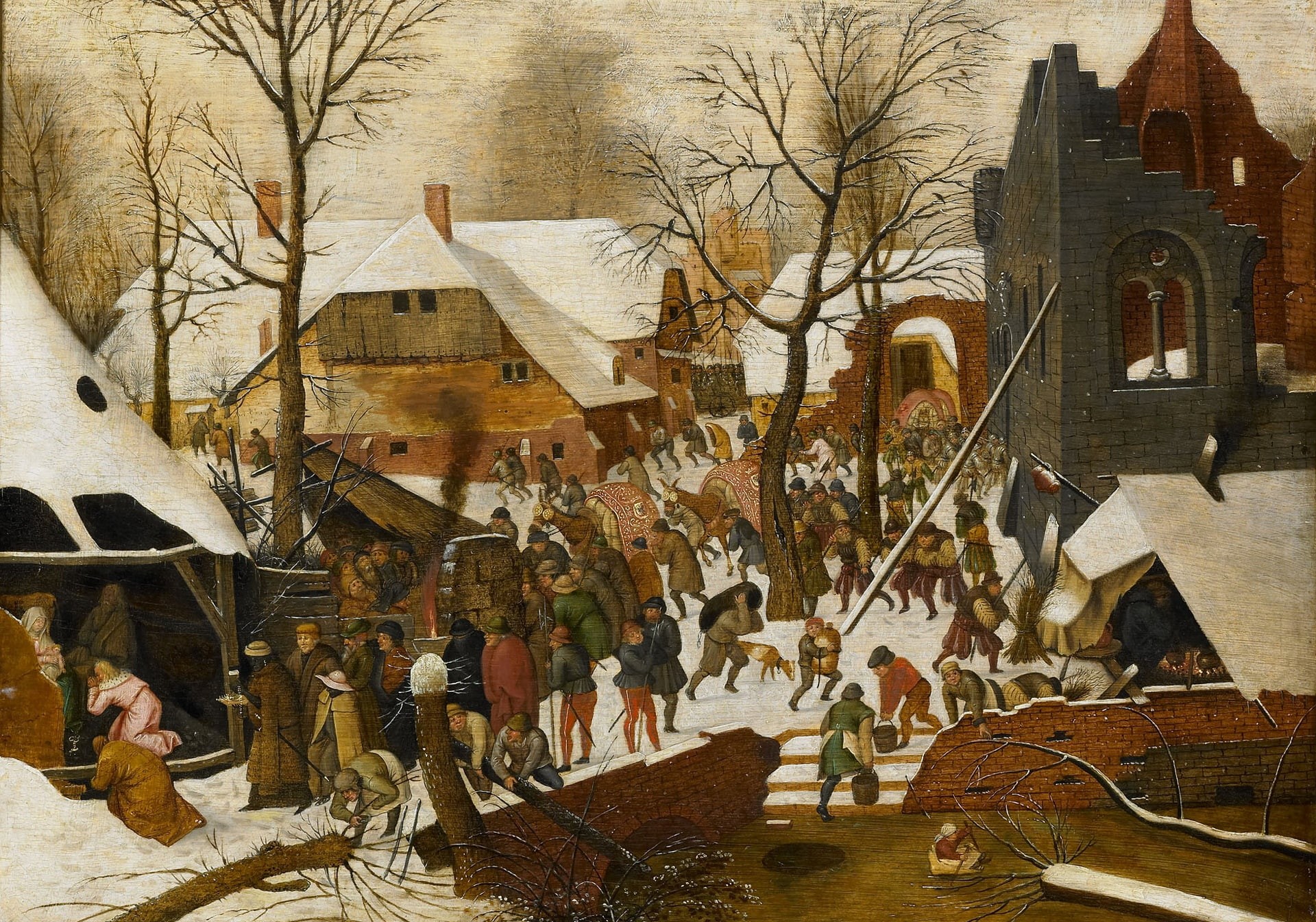 mythology, 1080P, picture, Pieter Brueghel the younger, The Adoration Of The Magi, HD Wallpaper