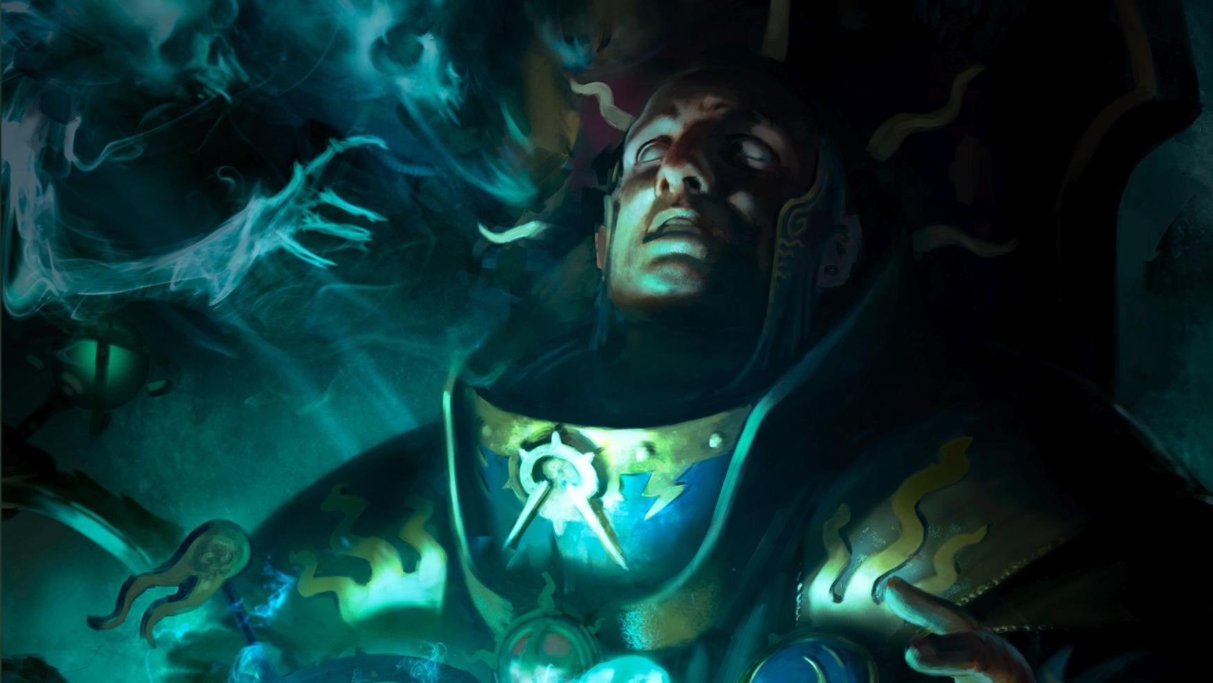 young adult, mystery, fear, age of sigmar, fantasy, illuminated, fantasy art, headshot, portrait, malign portents, close-up, looking at camera, one person, HD Wallpaper
