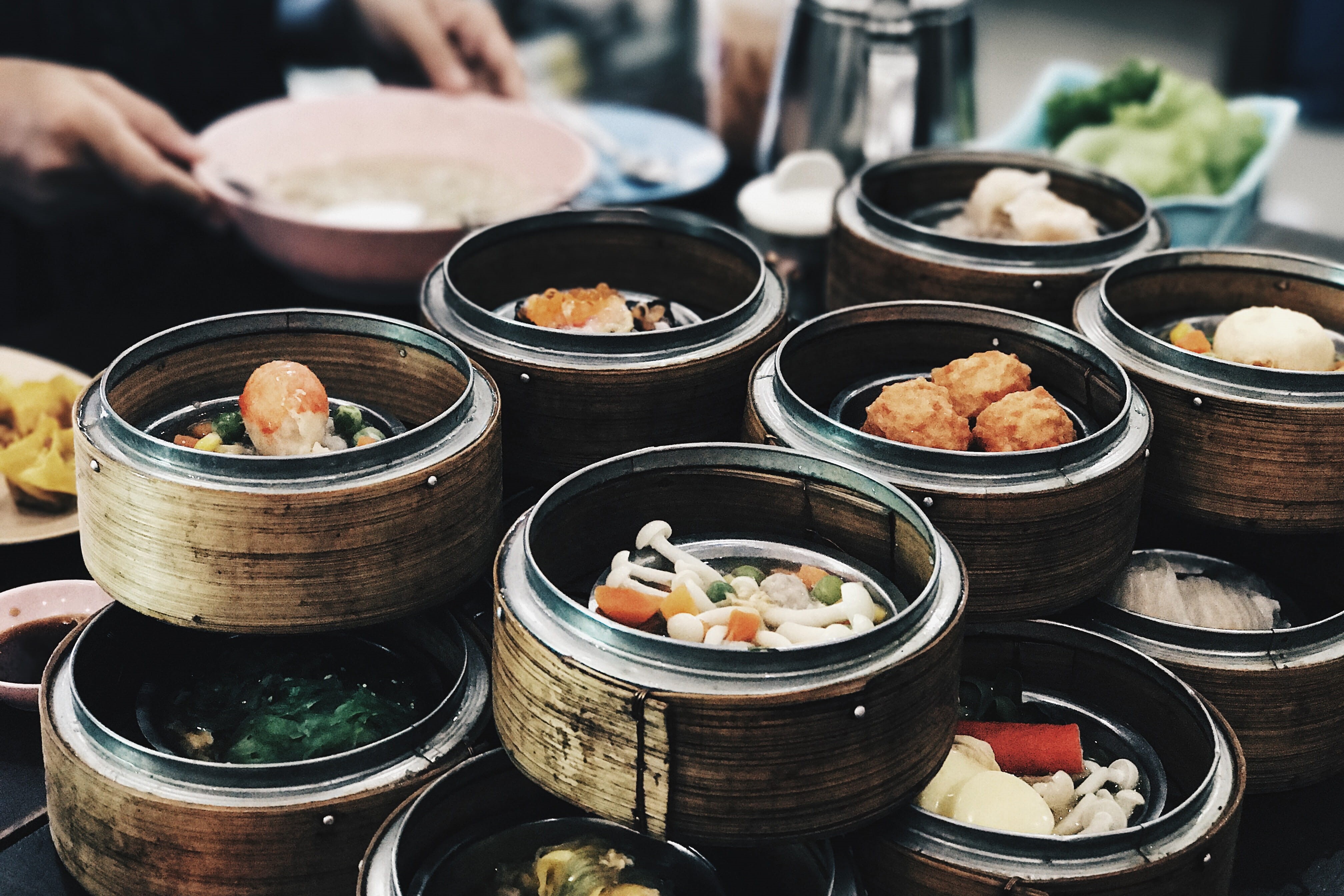 hand, small, wellbeing, cuisine, choice, indoors, container, freshness, snack, close-up, dim Sum, one person, ready-to-eat, 4K, food and Drink, asian, HD Wallpaper